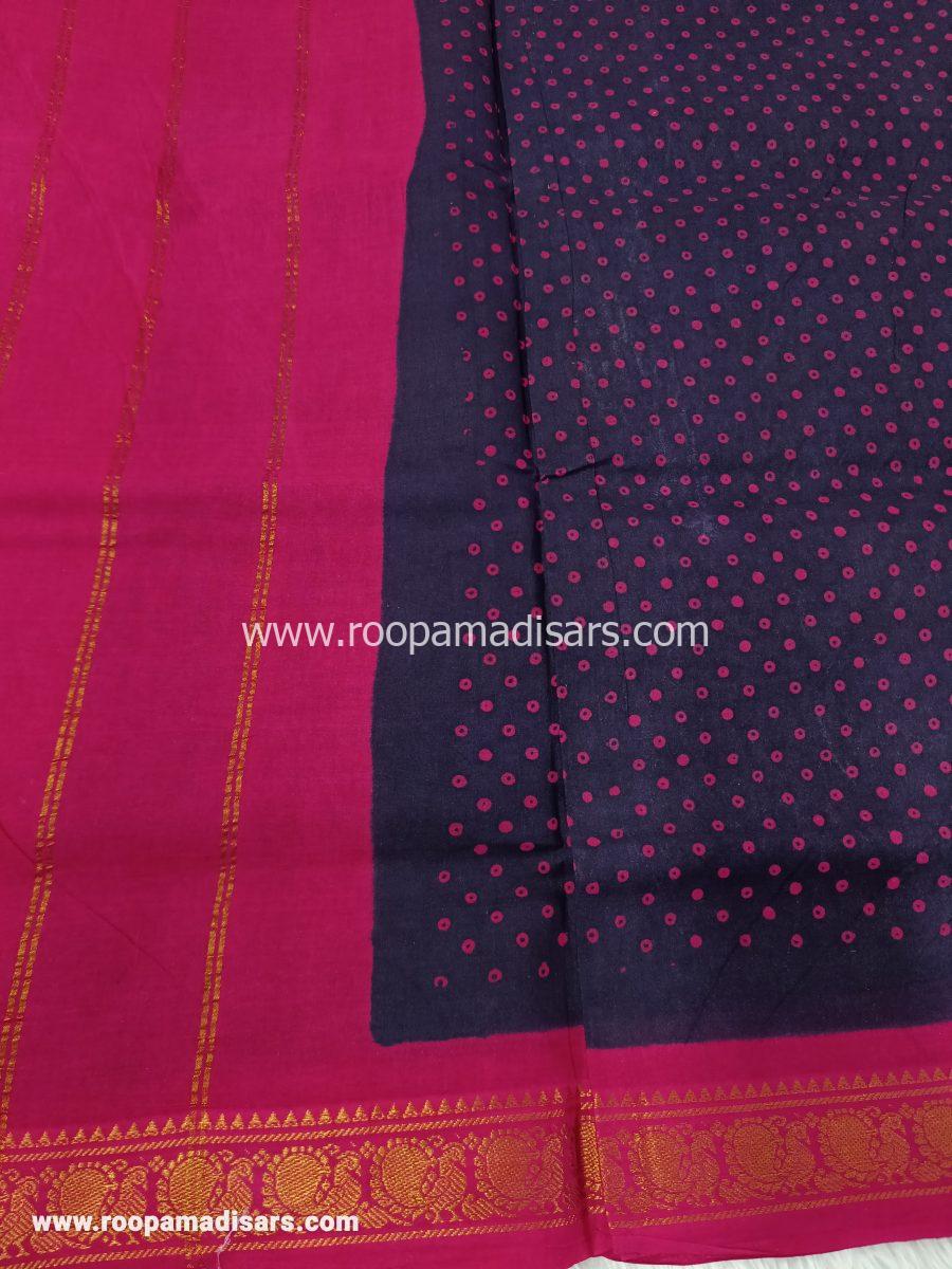 SUNGUDI SAREES -10YARDS MADISAR SAREE WITHOUT BLOUSE PIECE - Image 2