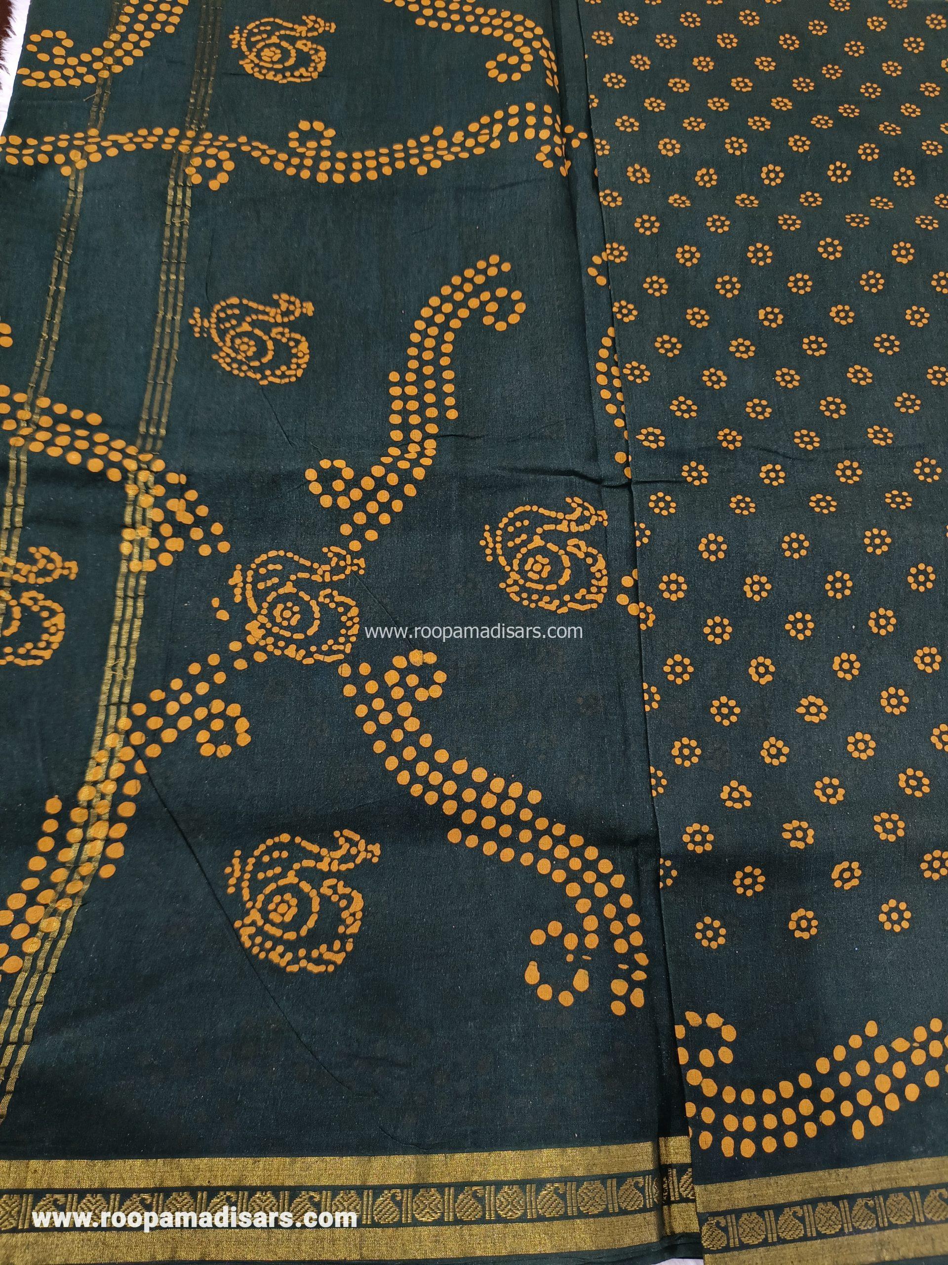 Readymade SUNGUDI SAREES -10YARDS MADISAR SAREE WITHOUT BLOUSE PIECE - Image 2