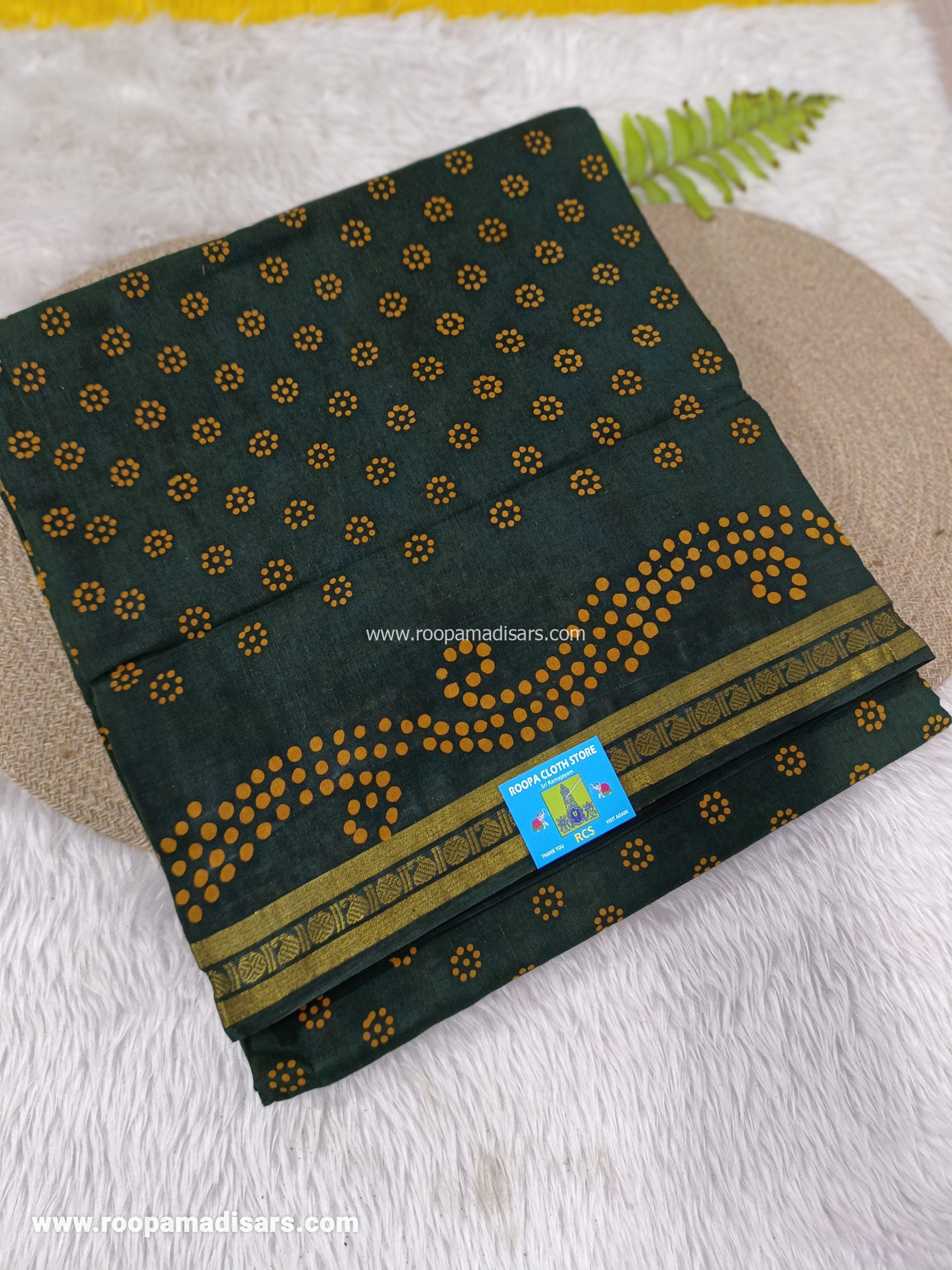 Readymade SUNGUDI SAREES -10YARDS MADISAR SAREE WITHOUT BLOUSE PIECE