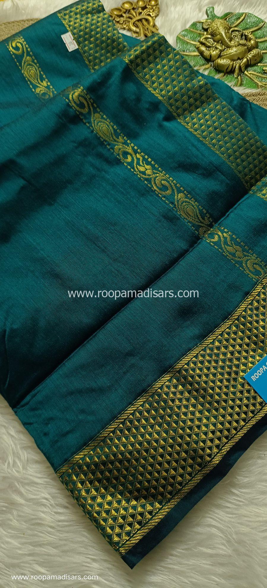 KALYANI SILK COTTON  -REGULAR MADISAR SAREE WITHOUT BLOUSE PIECE