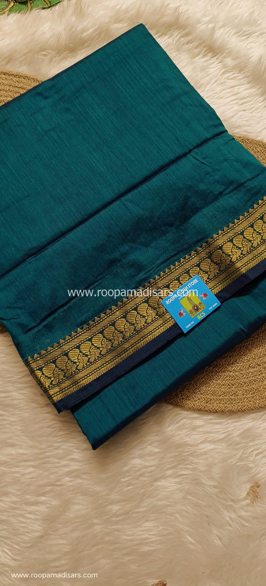 KALYANI SILK COTTON  -REGULAR MADISAR SAREE WITHOUT BLOUSE PIECE