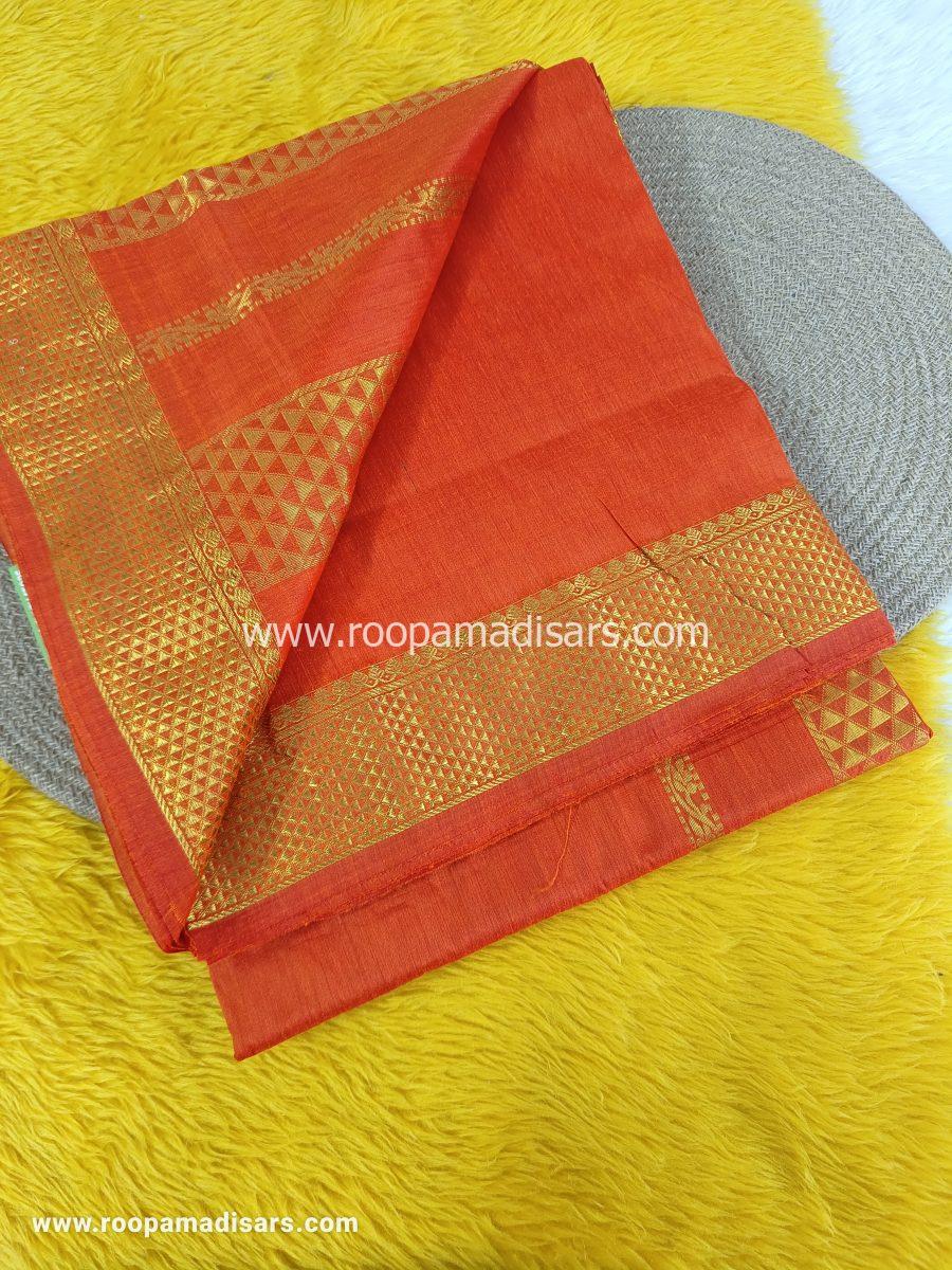 KALYANI SILK COTTON  -REGULAR MADISAR SAREE WITHOUT BLOUSE PIECE - Image 2