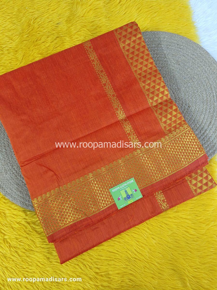 KALYANI SILK COTTON  -REGULAR MADISAR SAREE WITHOUT BLOUSE PIECE