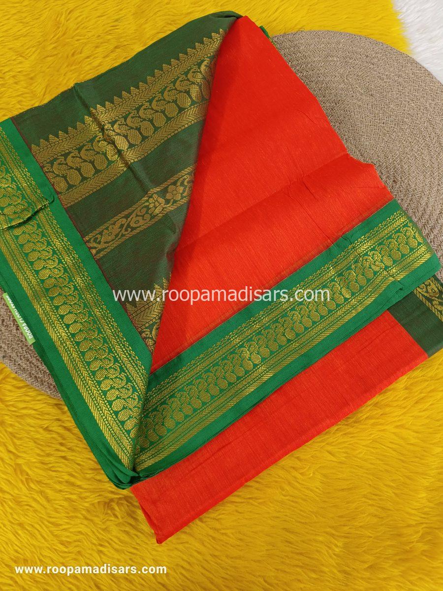 KALYANI SILK COTTON  -REGULAR MADISAR SAREE WITHOUT BLOUSE PIECE - Image 2