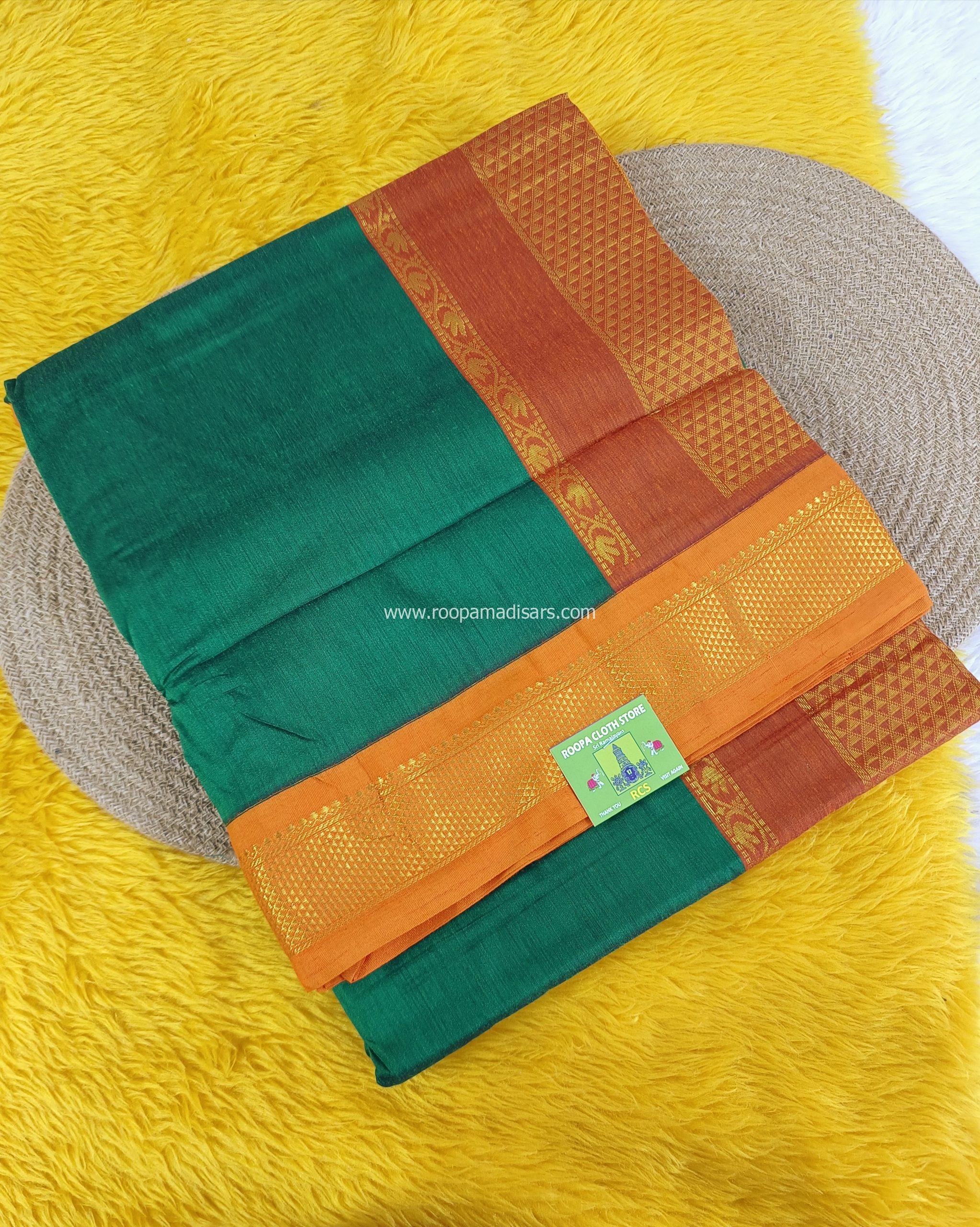 KALYANI SILK COTTON -REGULAR MADISAR SAREE WITHOUT BLOUSE PIECE