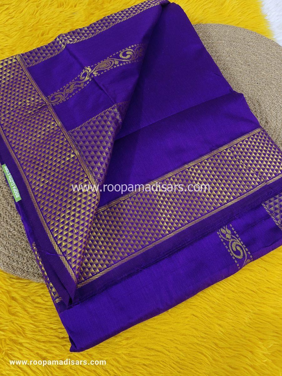 KALYANI SILK COTTON  -REGULAR MADISAR SAREE WITHOUT BLOUSE PIECE - Image 2