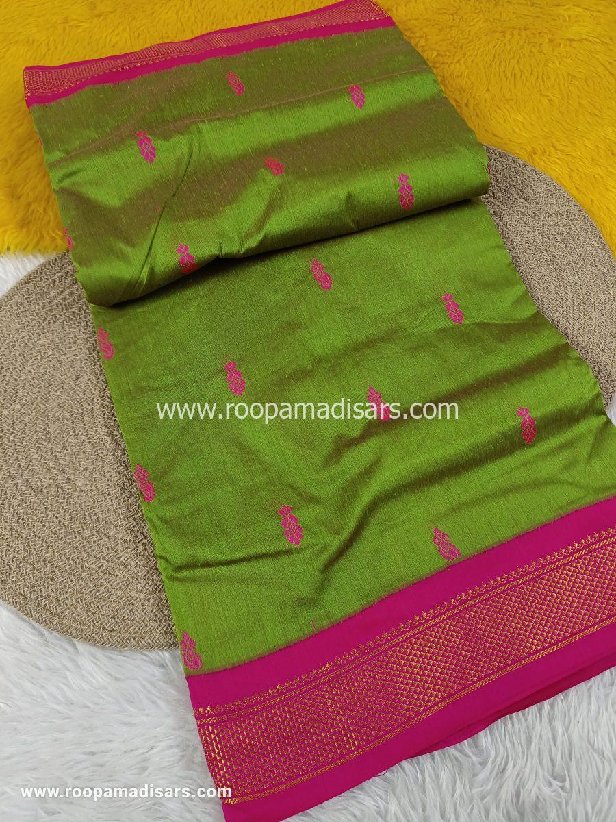 KALYANI SILK COTTON  -REGULAR MADISAR SAREE WITHOUT BLOUSE PIECE - Image 2