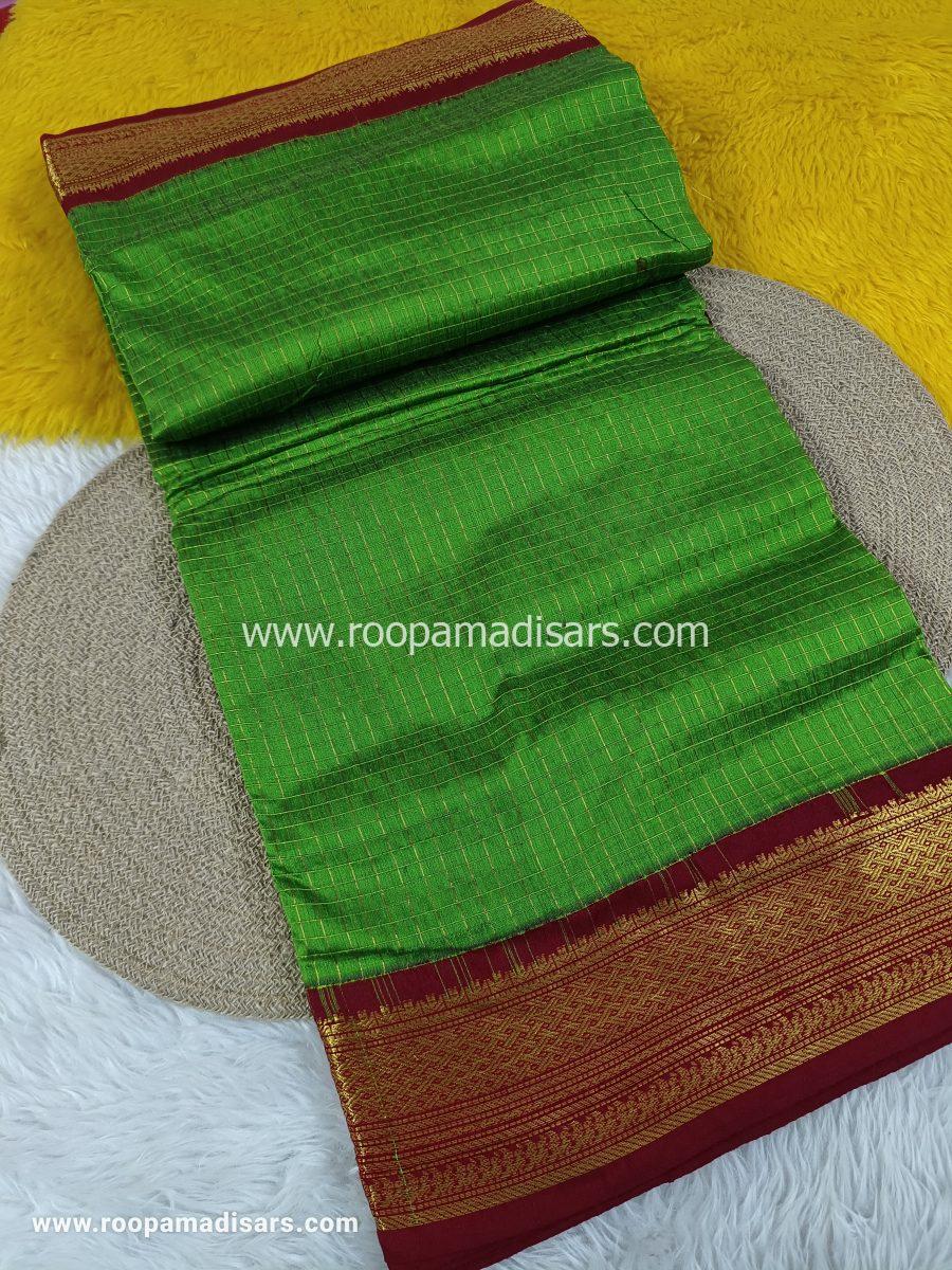 KALYANI SILK COTTON  -REGULAR MADISAR SAREE WITHOUT BLOUSE PIECE - Image 2