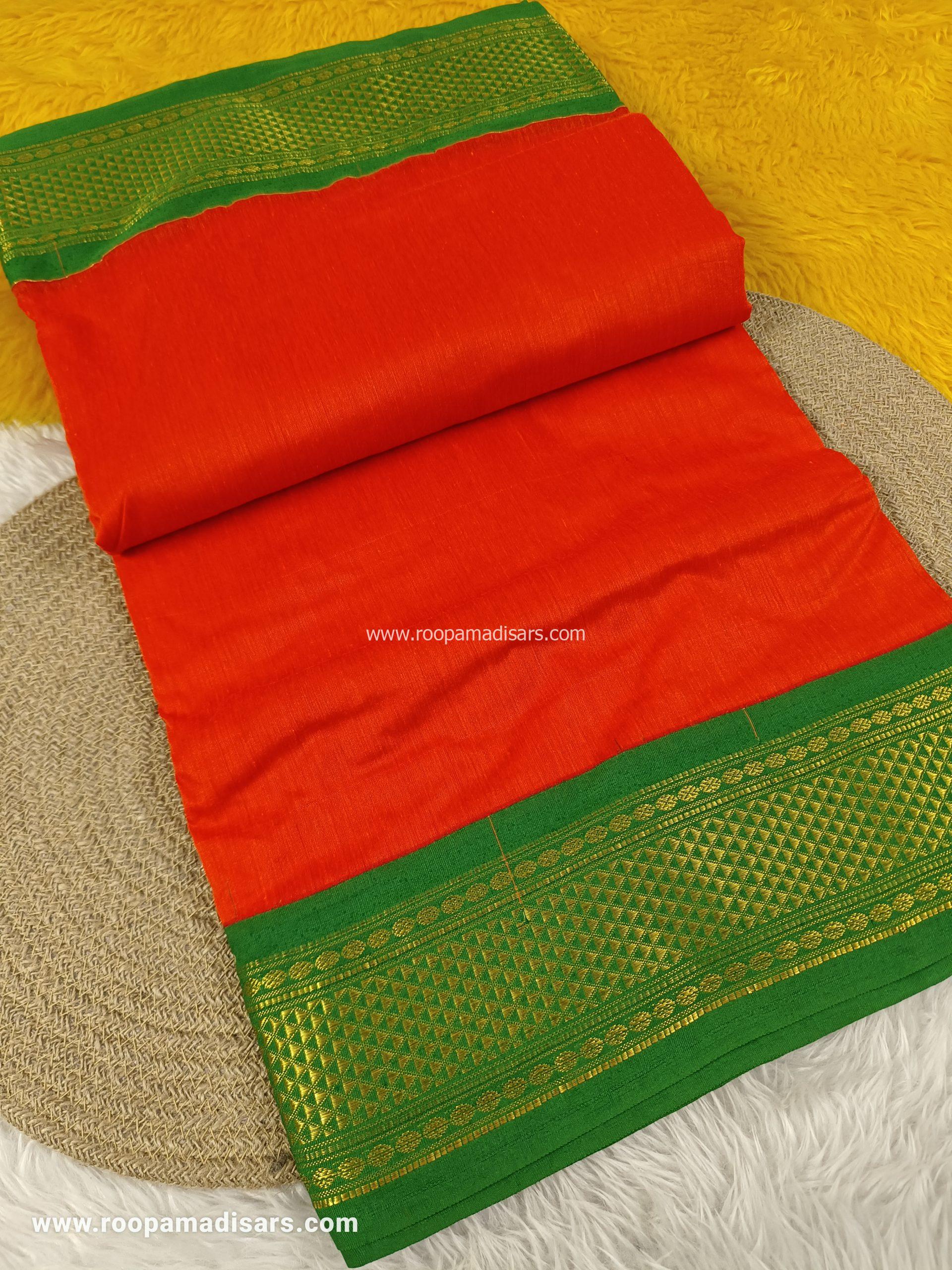 KALYANI SILK COTTON -REGULAR MADISAR SAREE WITHOUT BLOUSE PIECE - Image 2