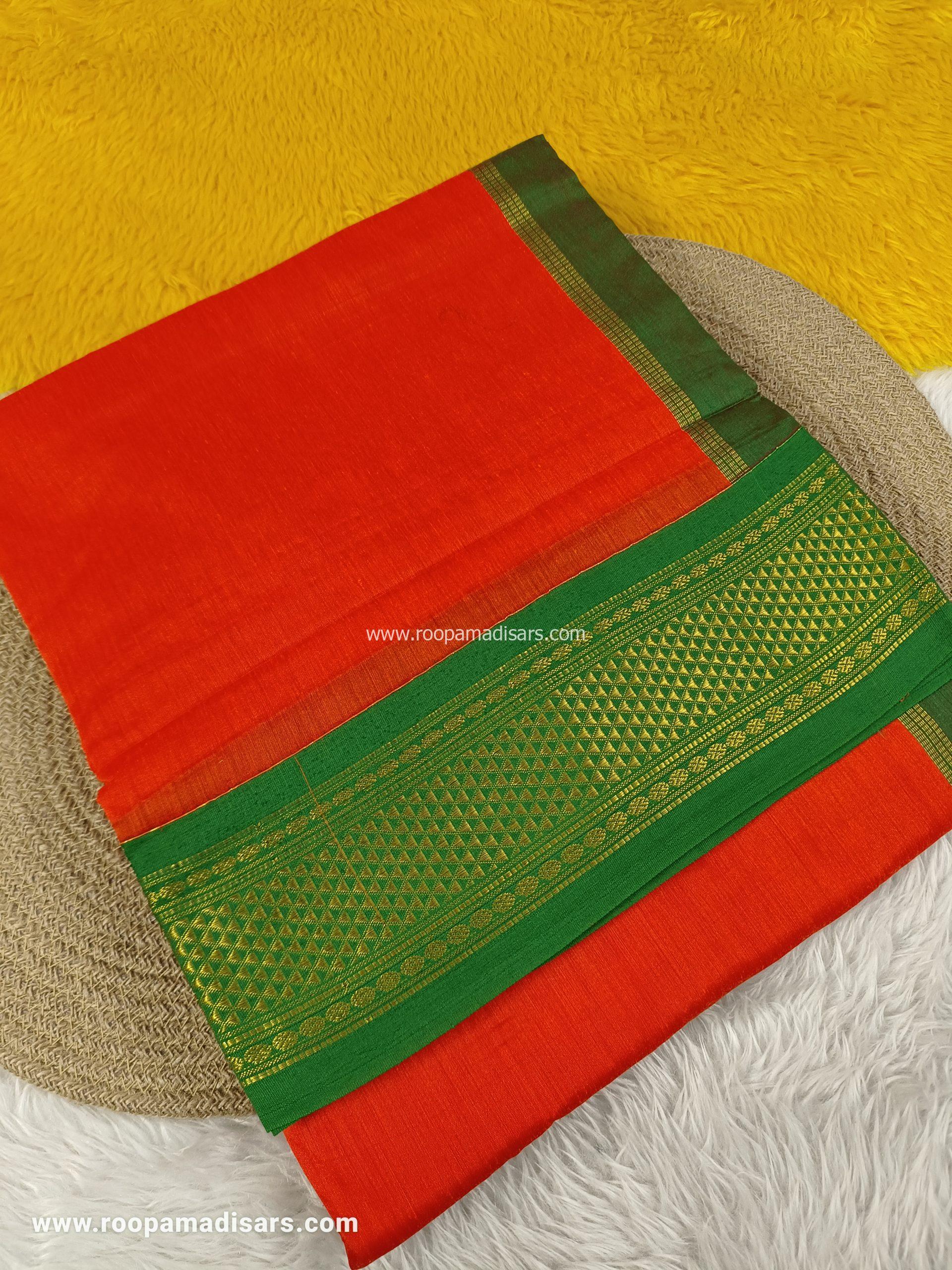 KALYANI SILK COTTON -REGULAR MADISAR SAREE WITHOUT BLOUSE PIECE