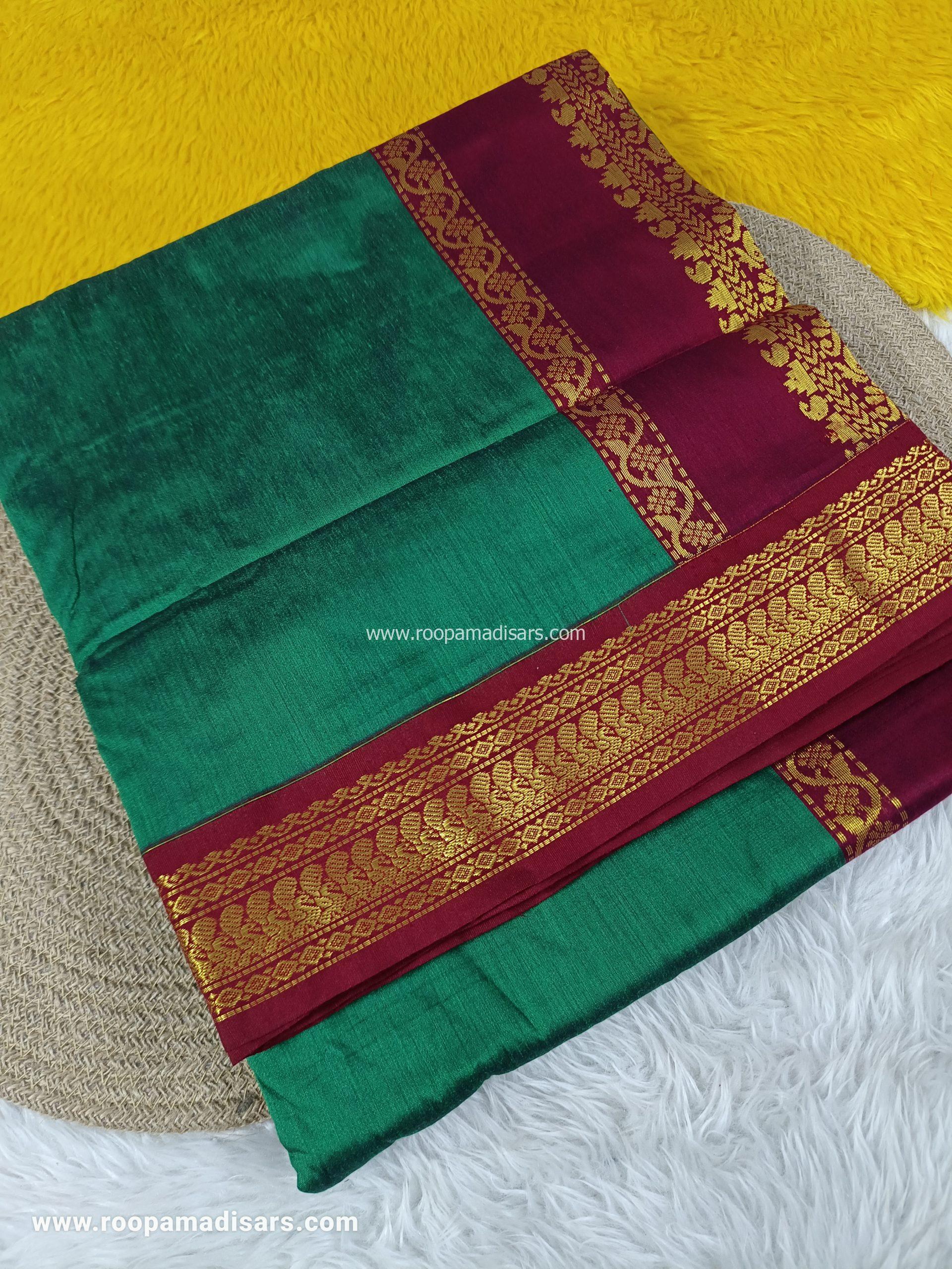 KALYANI SILK COTTON -REGULAR MADISAR SAREE WITHOUT BLOUSE PIECE