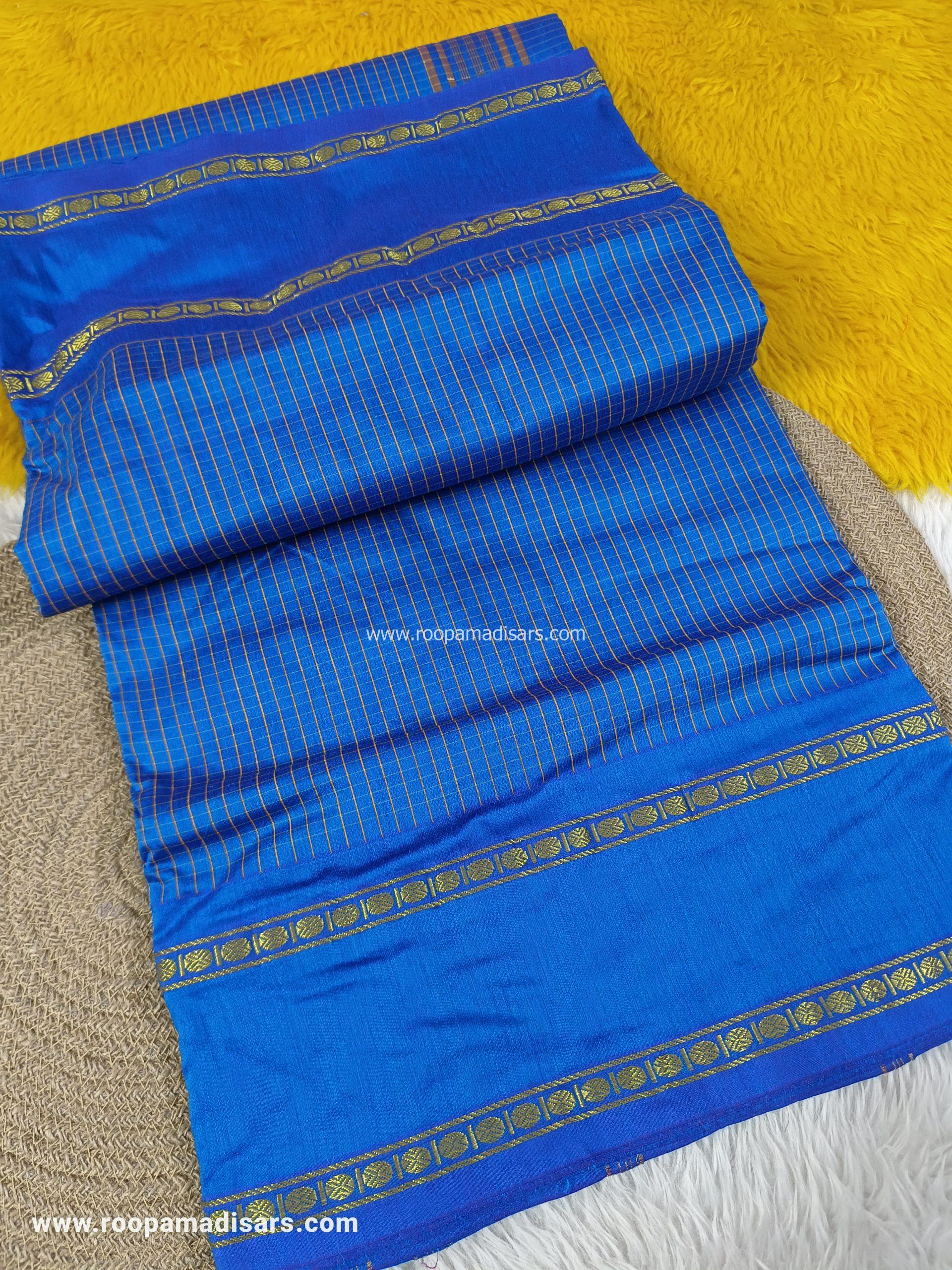 KALYANI SILK COTTON -REGULAR MADISAR SAREE WITHOUT BLOUSE PIECE - Image 4