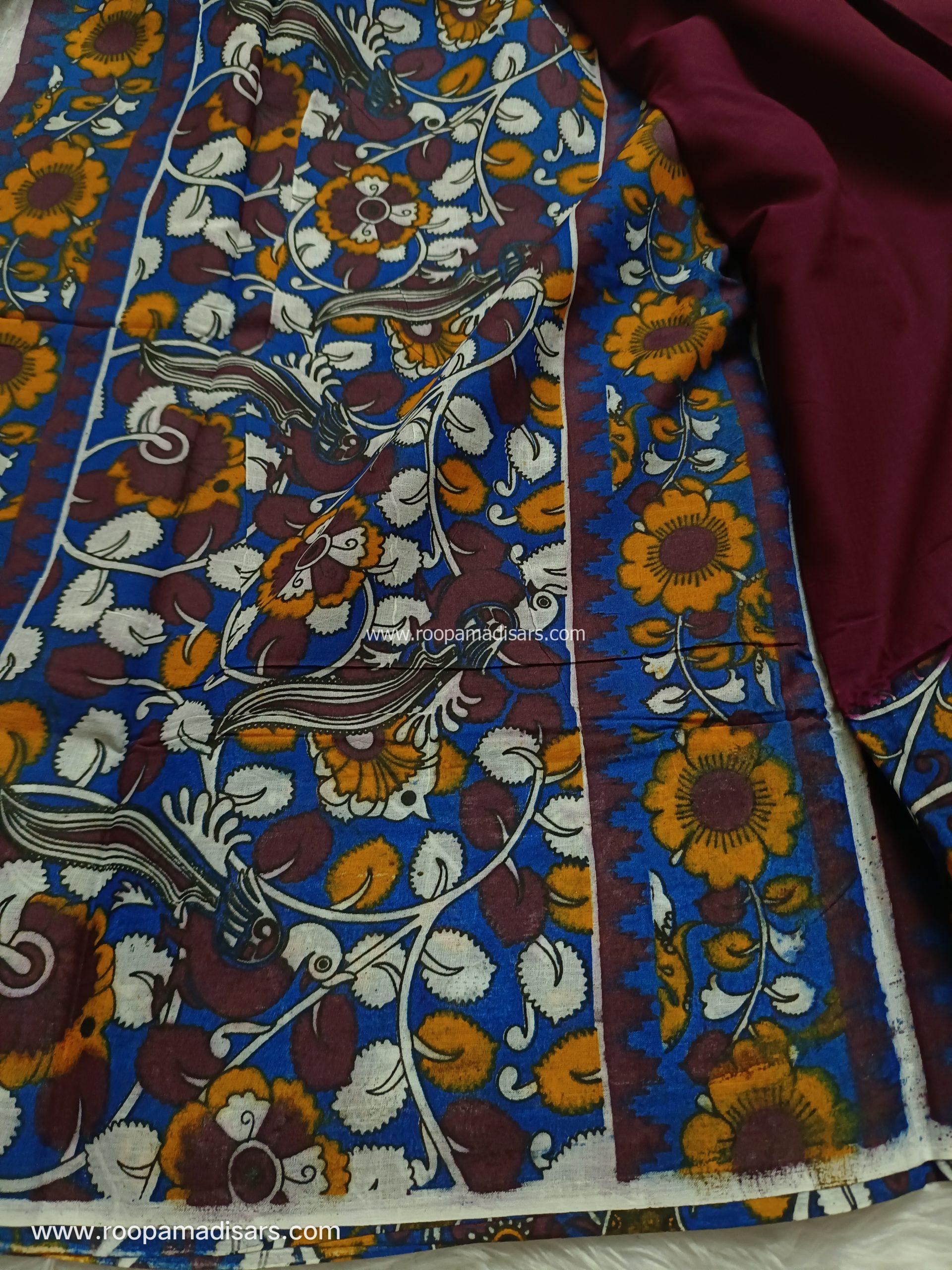 SOFT COTTON SAREES -10.5 YARDS MUL MUL MADISAR SAREE WITHOUT BLOUSE PIECE - Image 2