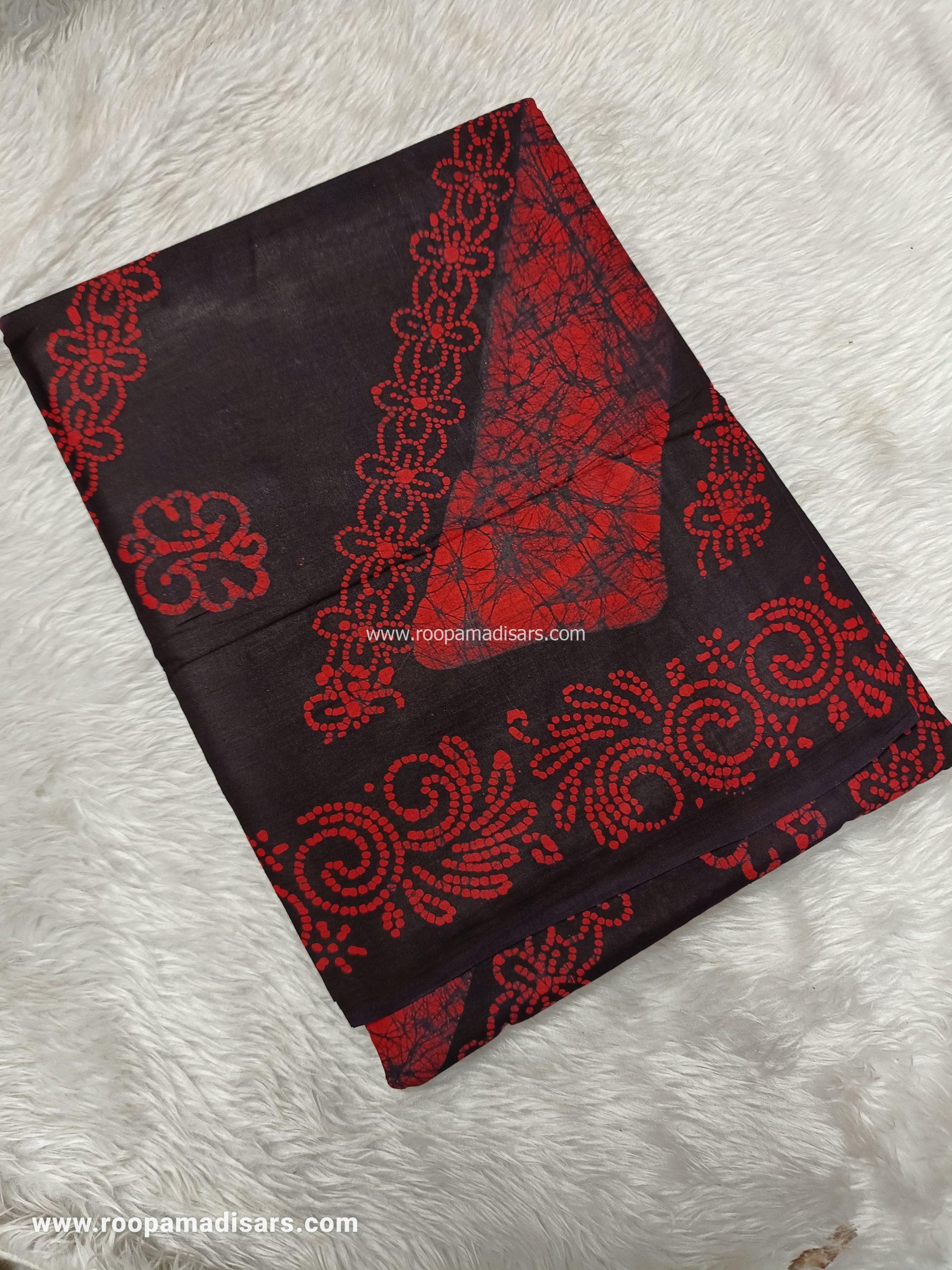 SOFT COTTON SAREES -10.5 YARDS MUL MUL MADISAR SAREE WITHOUT BLOUSE PIECE