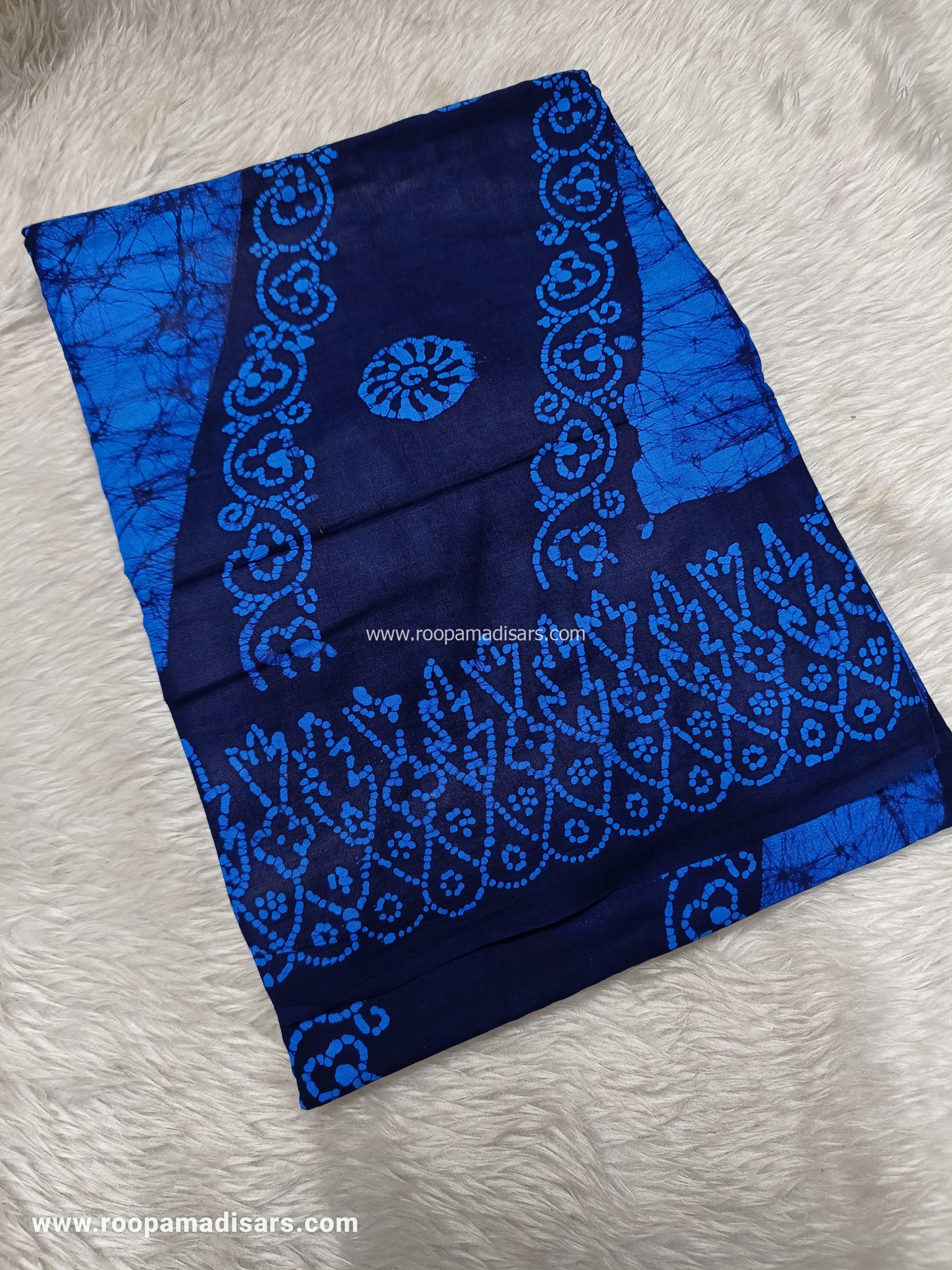 SOFT COTTON SAREES -10.5 YARDS MUL MUL MADISAR SAREE WITHOUT BLOUSE PIECE