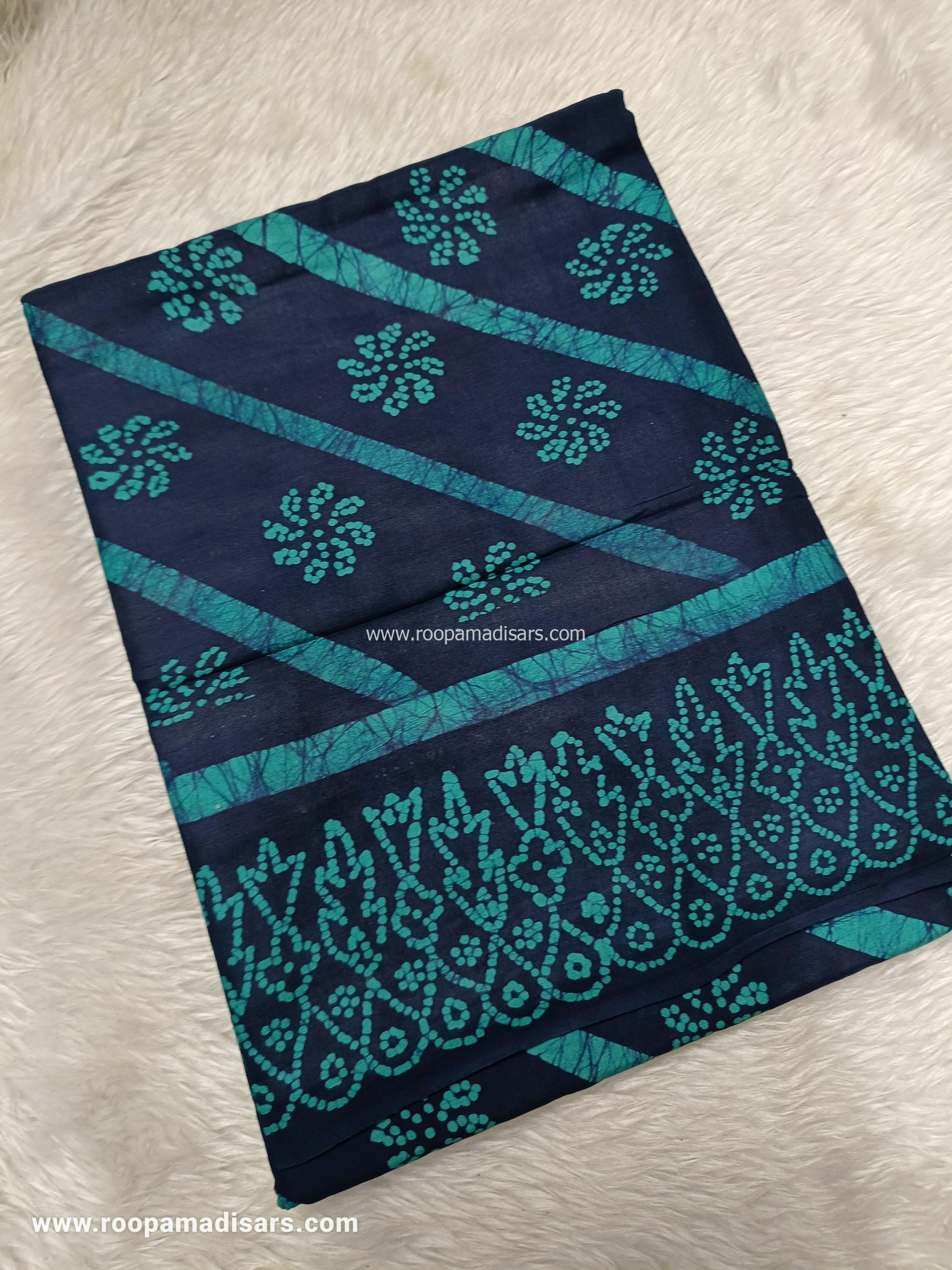 SOFT COTTON SAREES -10.5 YARDS MUL MUL MADISAR SAREE WITHOUT BLOUSE PIECE