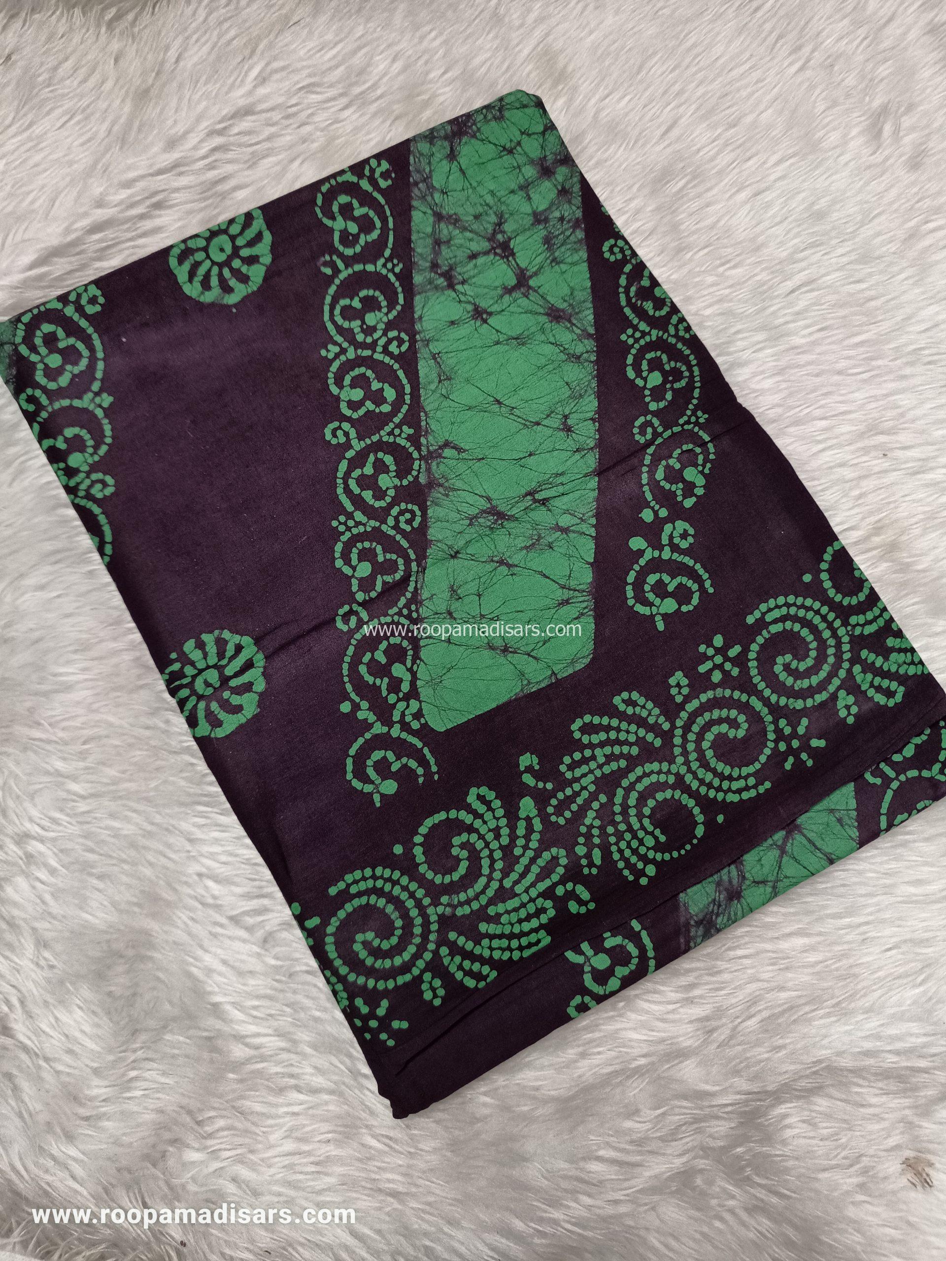 SOFT COTTON SAREES -10.5 YARDS MUL MUL MADISAR SAREE WITHOUT BLOUSE PIECE
