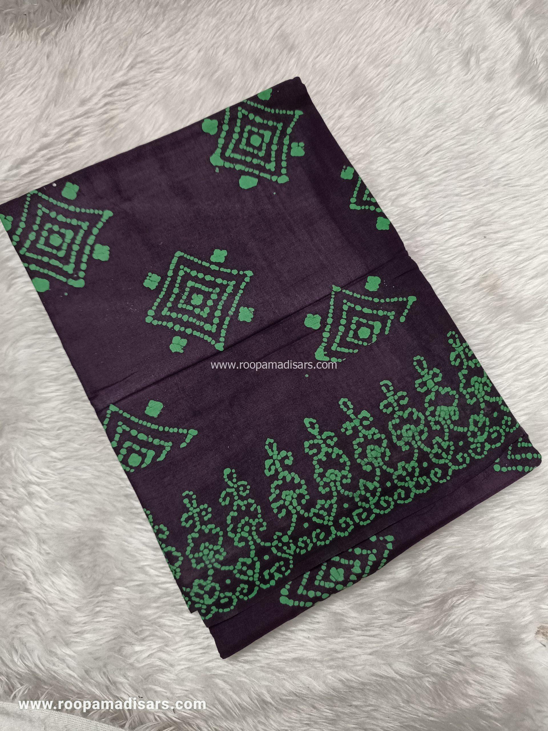 SOFT COTTON SAREES -10.5 YARDS MUL MUL MADISAR SAREE WITHOUT BLOUSE PIECE