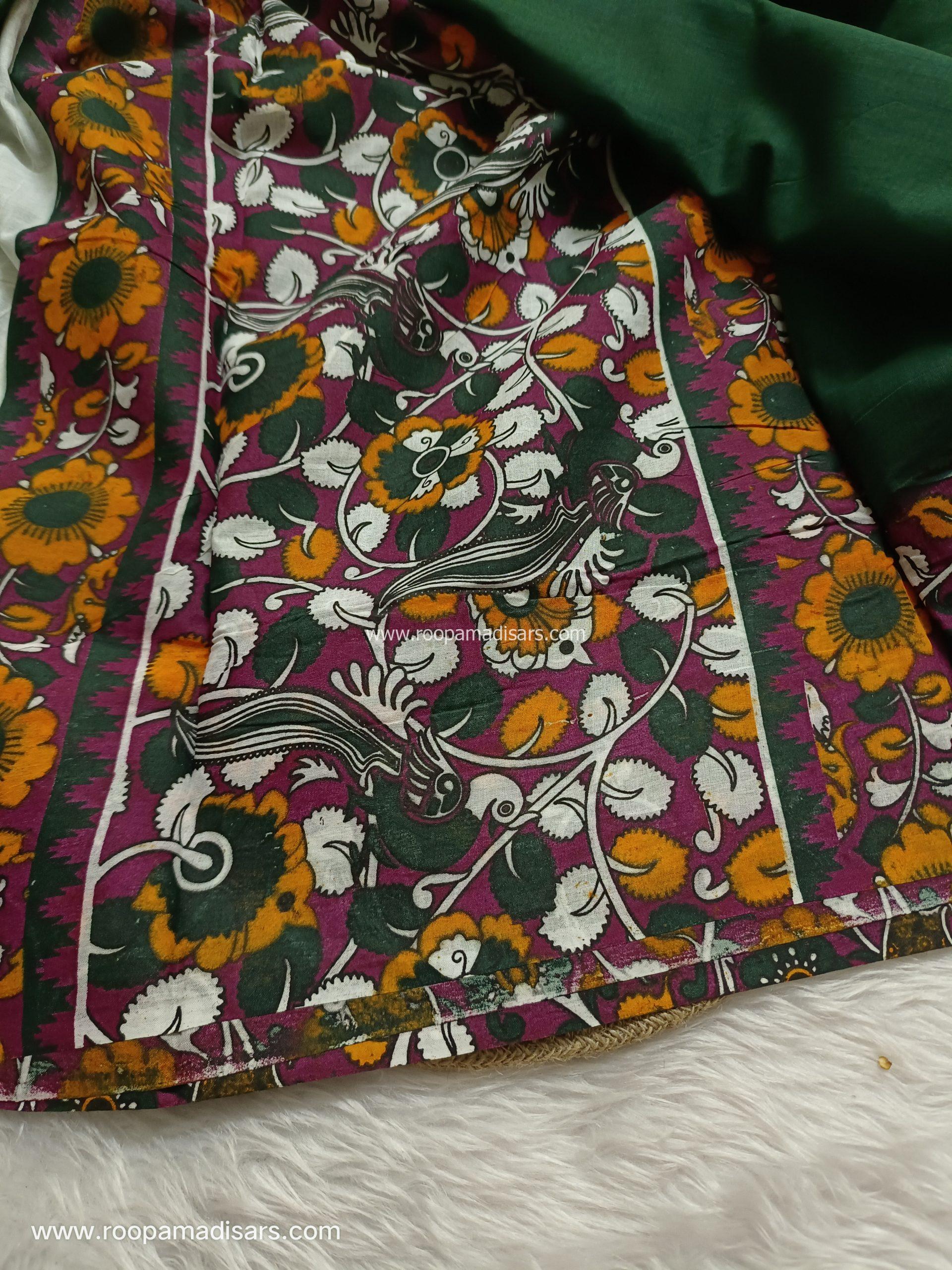 SOFT COTTON SAREES -10.5 YARDS MUL MUL MADISAR SAREE WITHOUT BLOUSE PIECE - Image 2