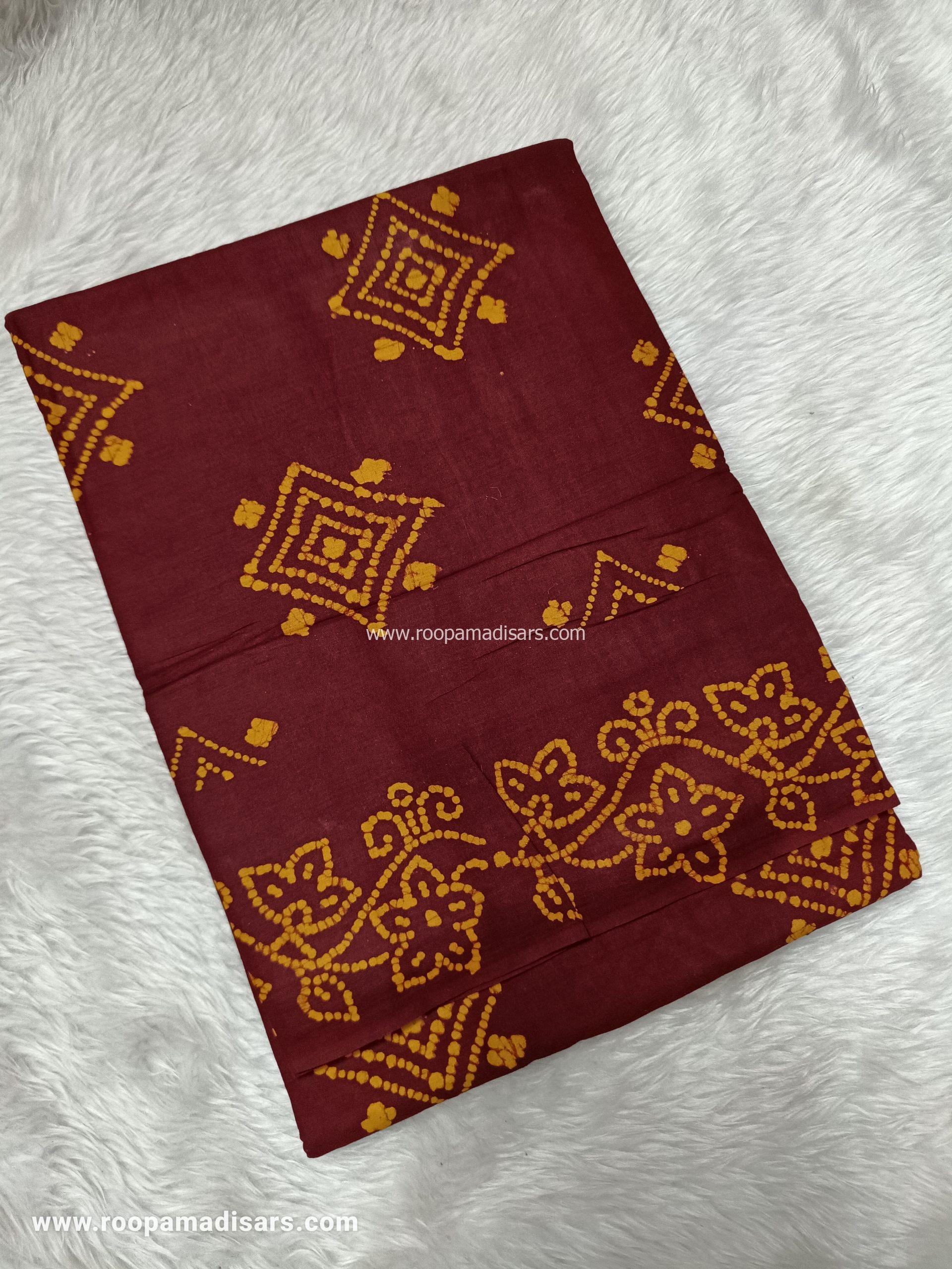 SOFT COTTON SAREES -10.5 YARDS MUL MUL MADISAR SAREE WITHOUT BLOUSE PIECE