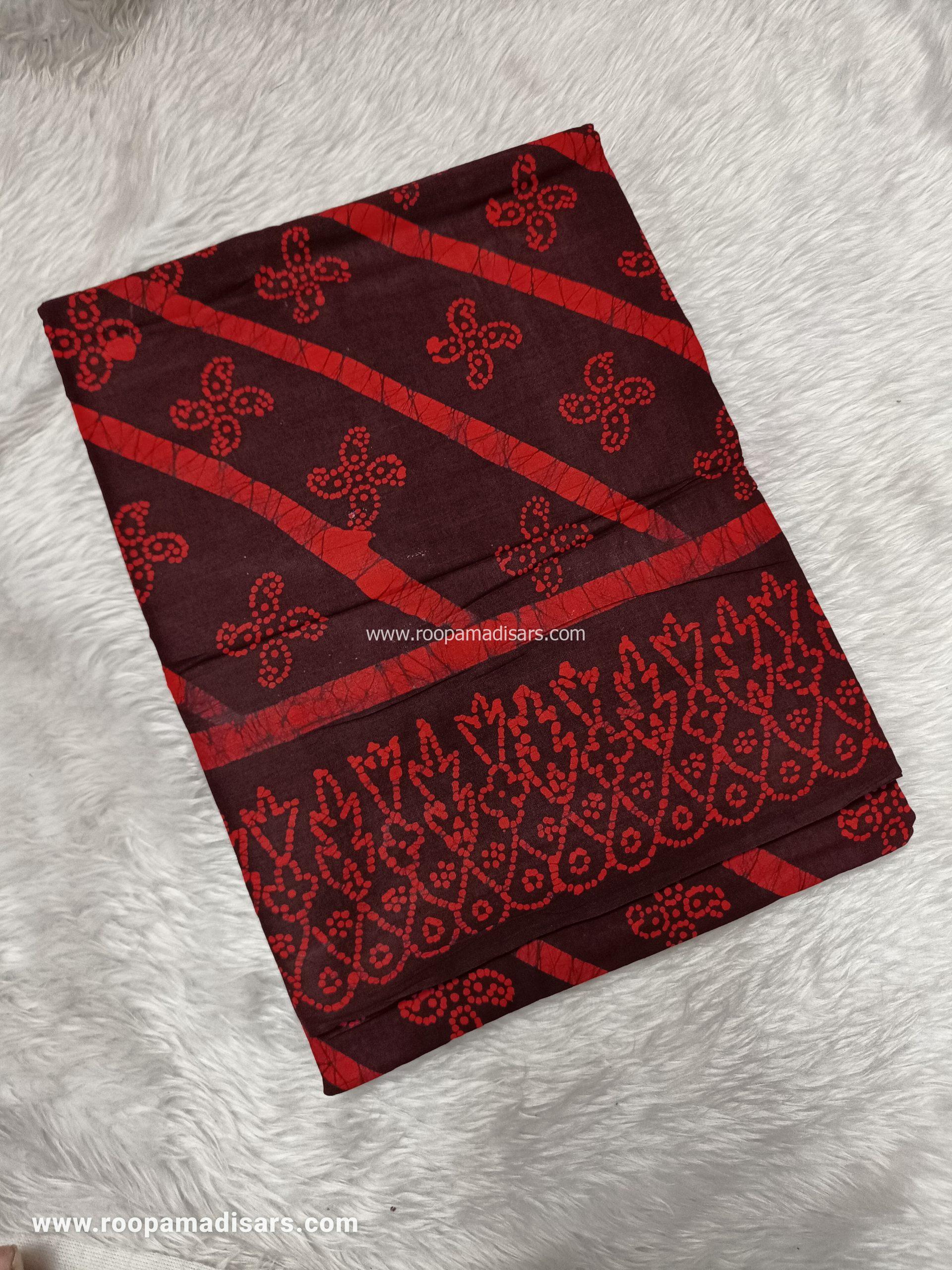 SOFT COTTON SAREES -10.5 YARDS MUL MUL MADISAR SAREE WITHOUT BLOUSE PIECE