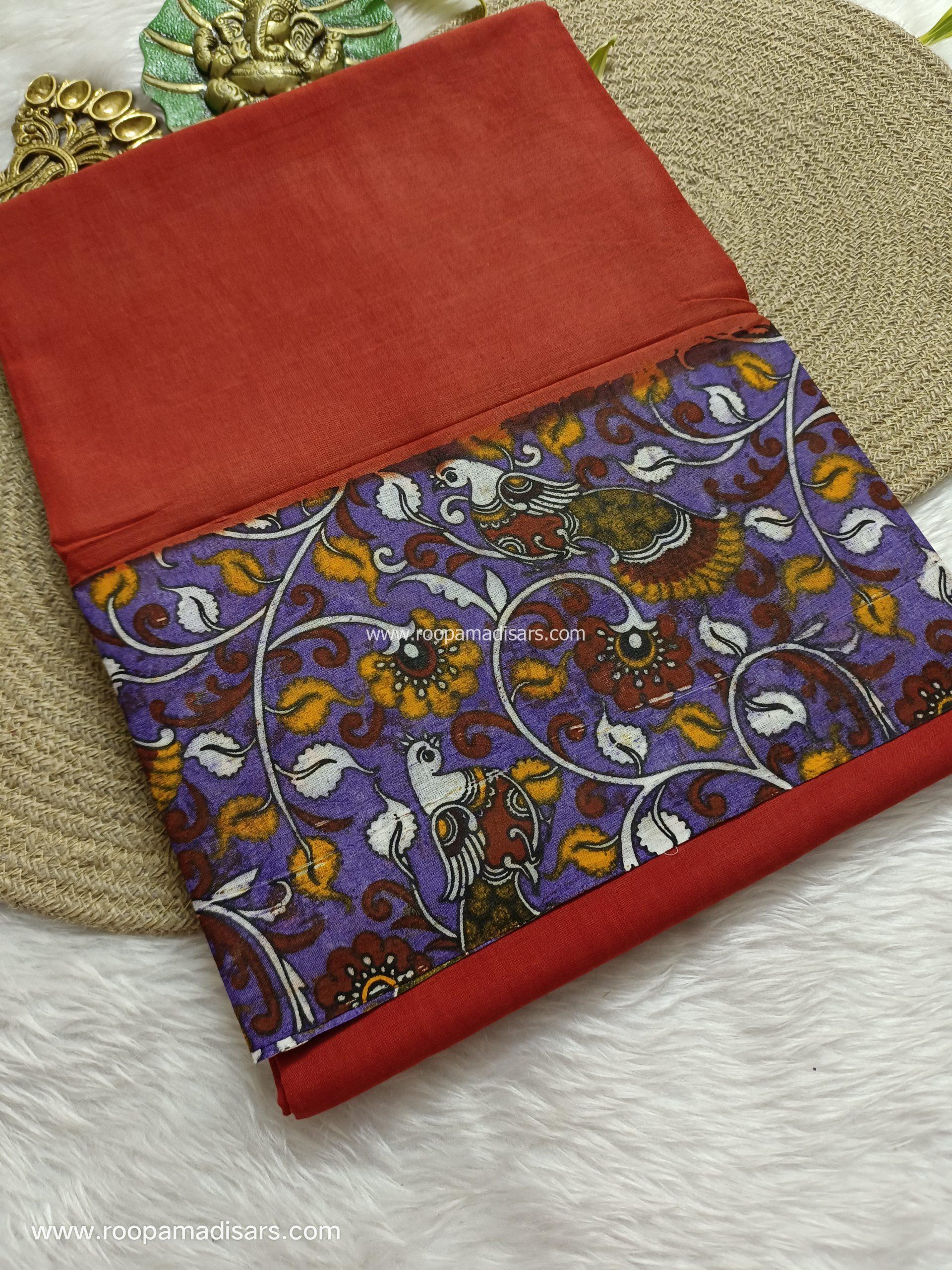 SOFT COTTON SAREES -10.5 YARDS MUL MUL MADISAR SAREE WITHOUT BLOUSE PIECE