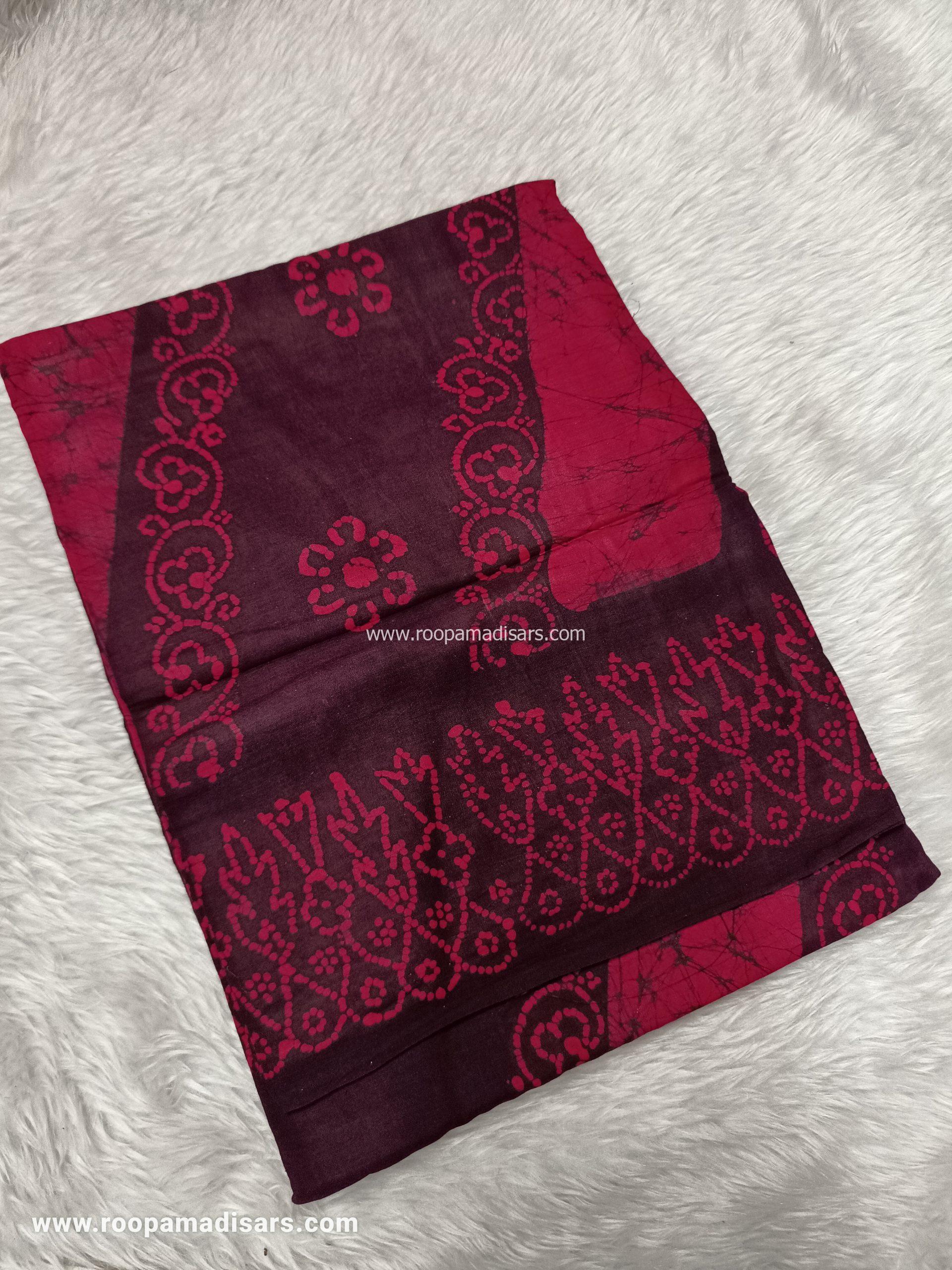 SOFT COTTON SAREES -10.5 YARDS MUL MUL MADISAR SAREE WITHOUT BLOUSE PIECE