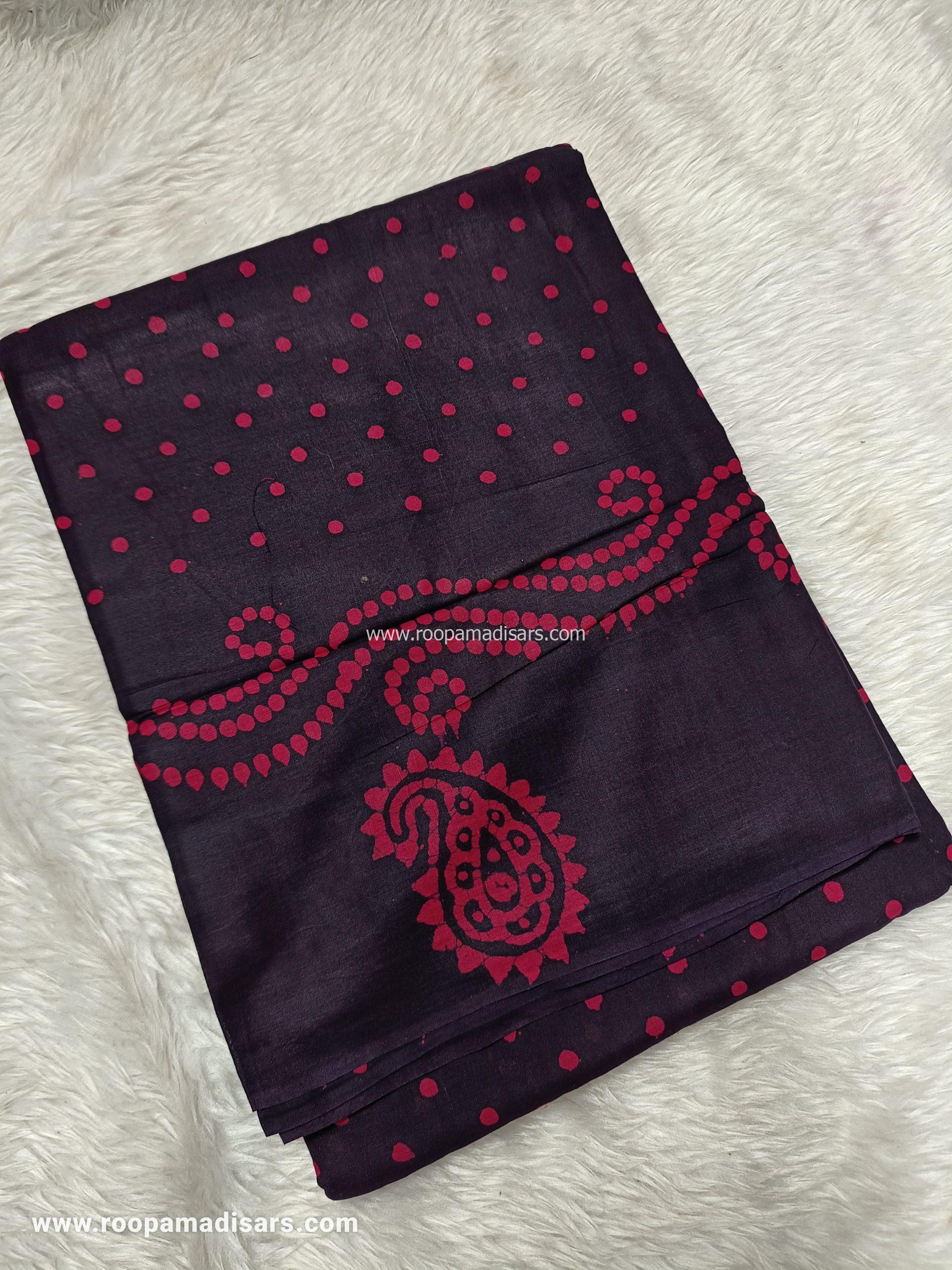 SOFT COTTON SAREES -10.5 YARDS MUL MUL MADISAR SAREE WITHOUT BLOUSE PIECE