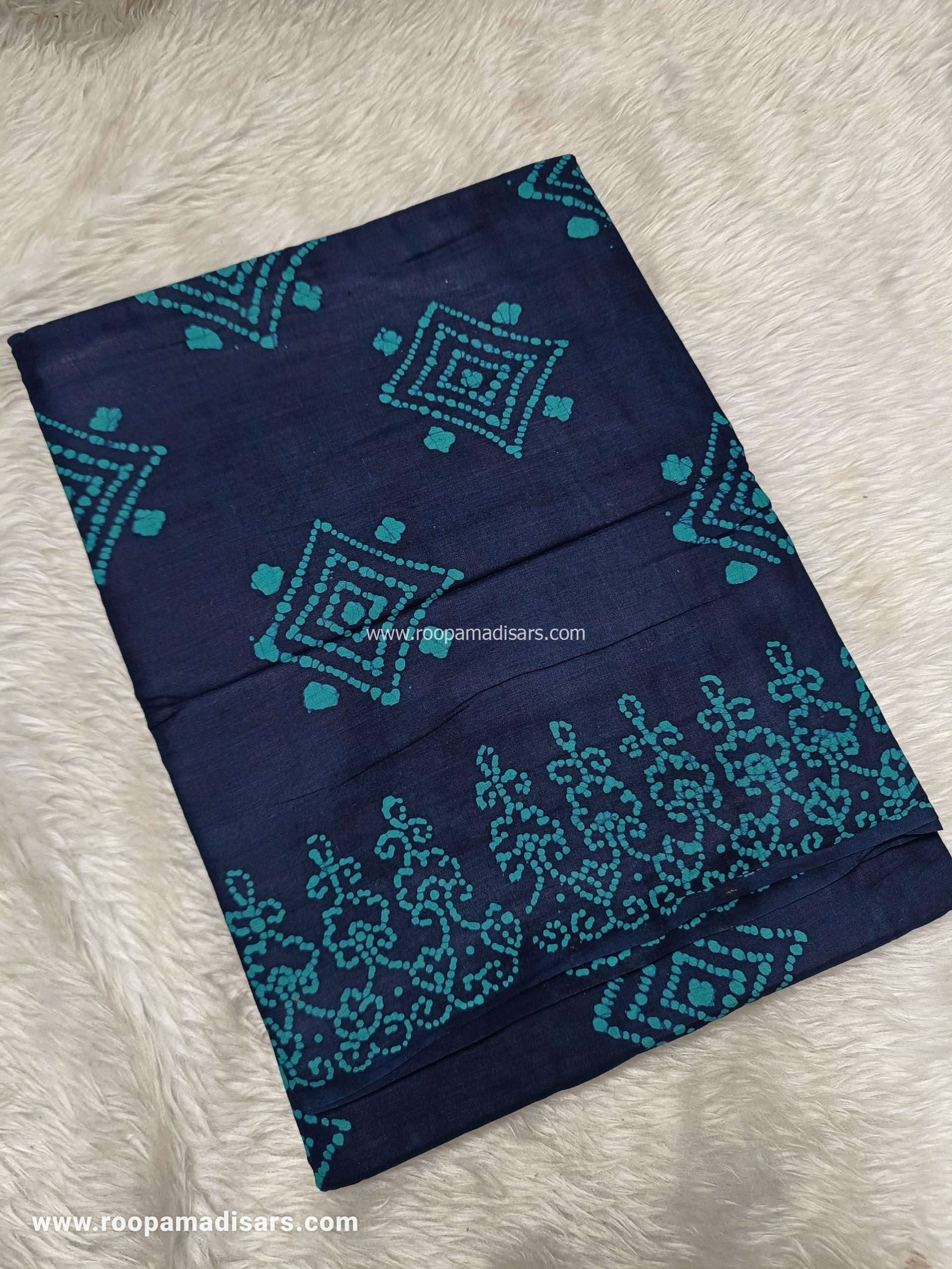 SOFT COTTON SAREES -10.5 YARDS MUL MUL MADISAR SAREE WITHOUT BLOUSE PIECE