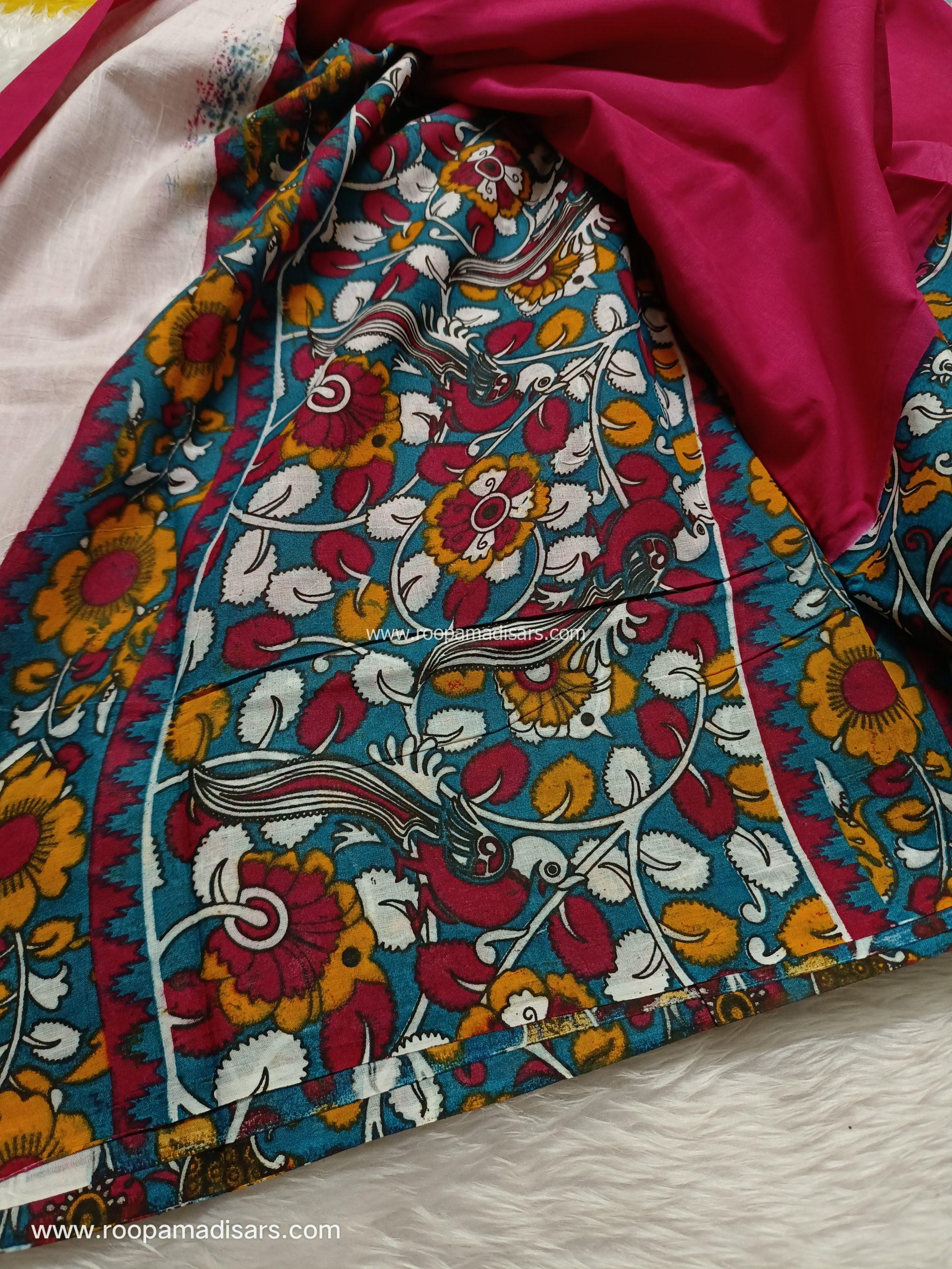 SOFT COTTON SAREES -10.5 YARDS MUL MUL MADISAR SAREE WITHOUT BLOUSE PIECE - Image 2