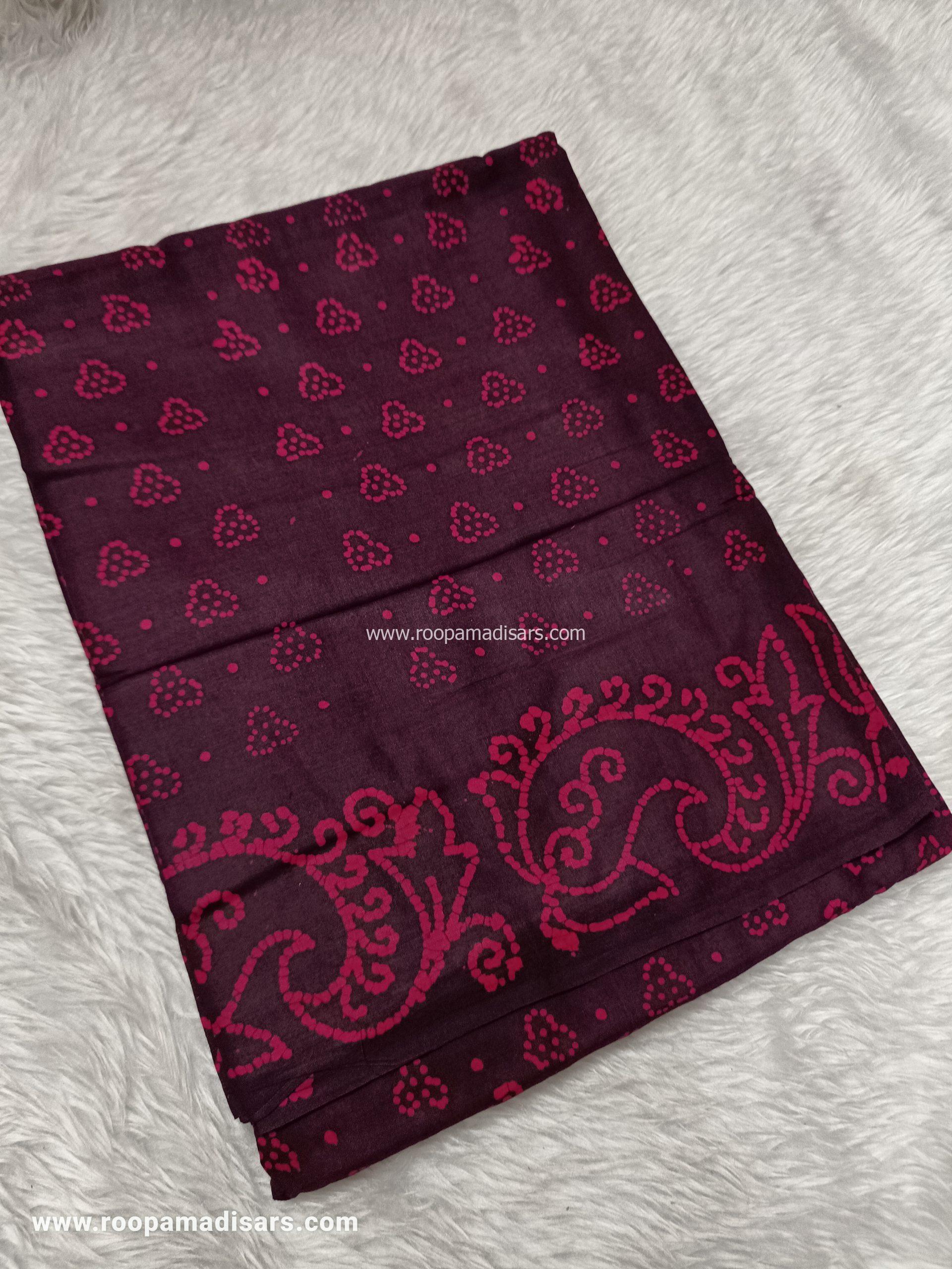 SOFT COTTON SAREES -10.5 YARDS MUL MUL MADISAR SAREE WITHOUT BLOUSE PIECE