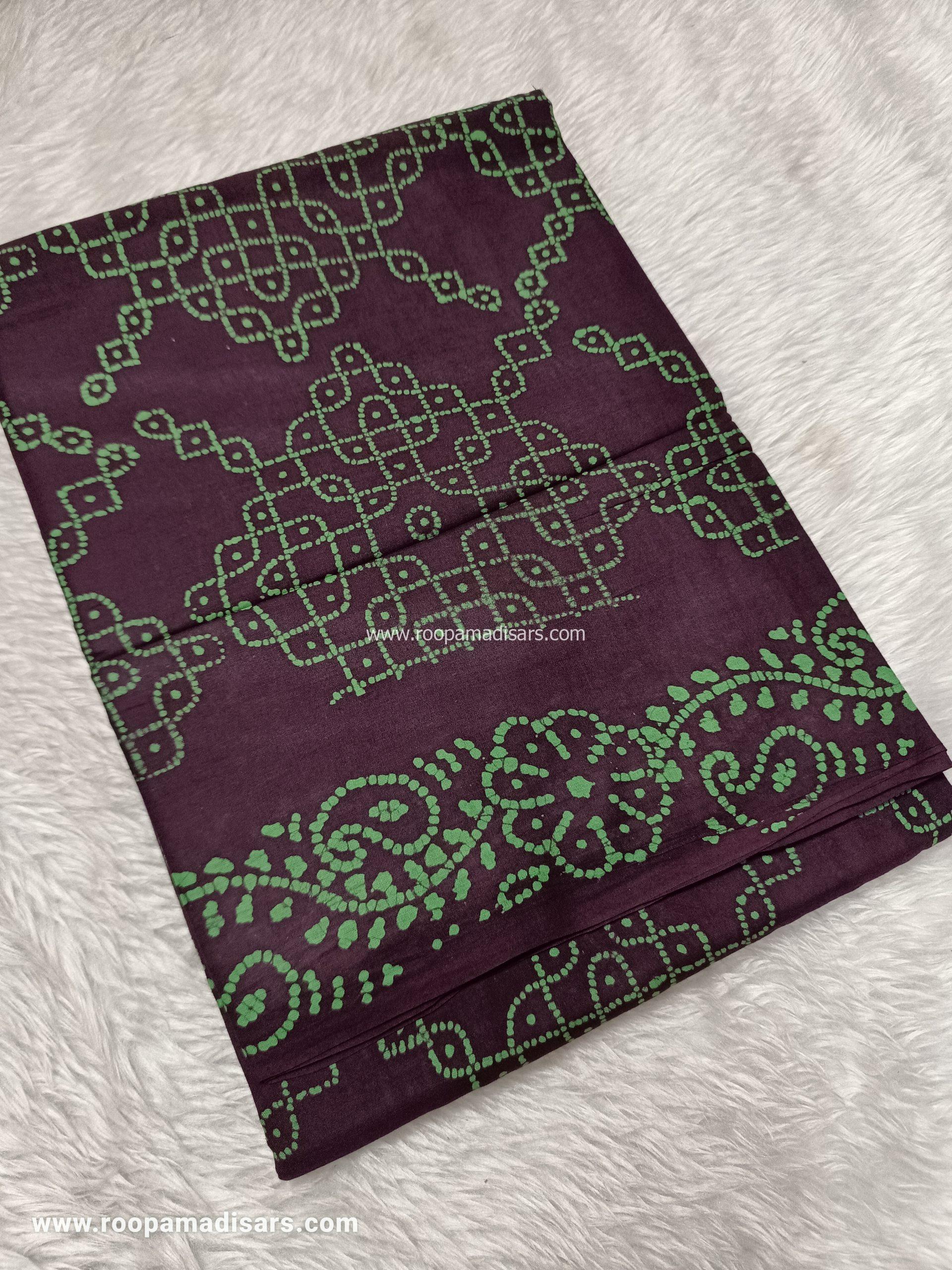 SOFT COTTON SAREES -10.5 YARDS MUL MUL MADISAR SAREE WITHOUT BLOUSE PIECE