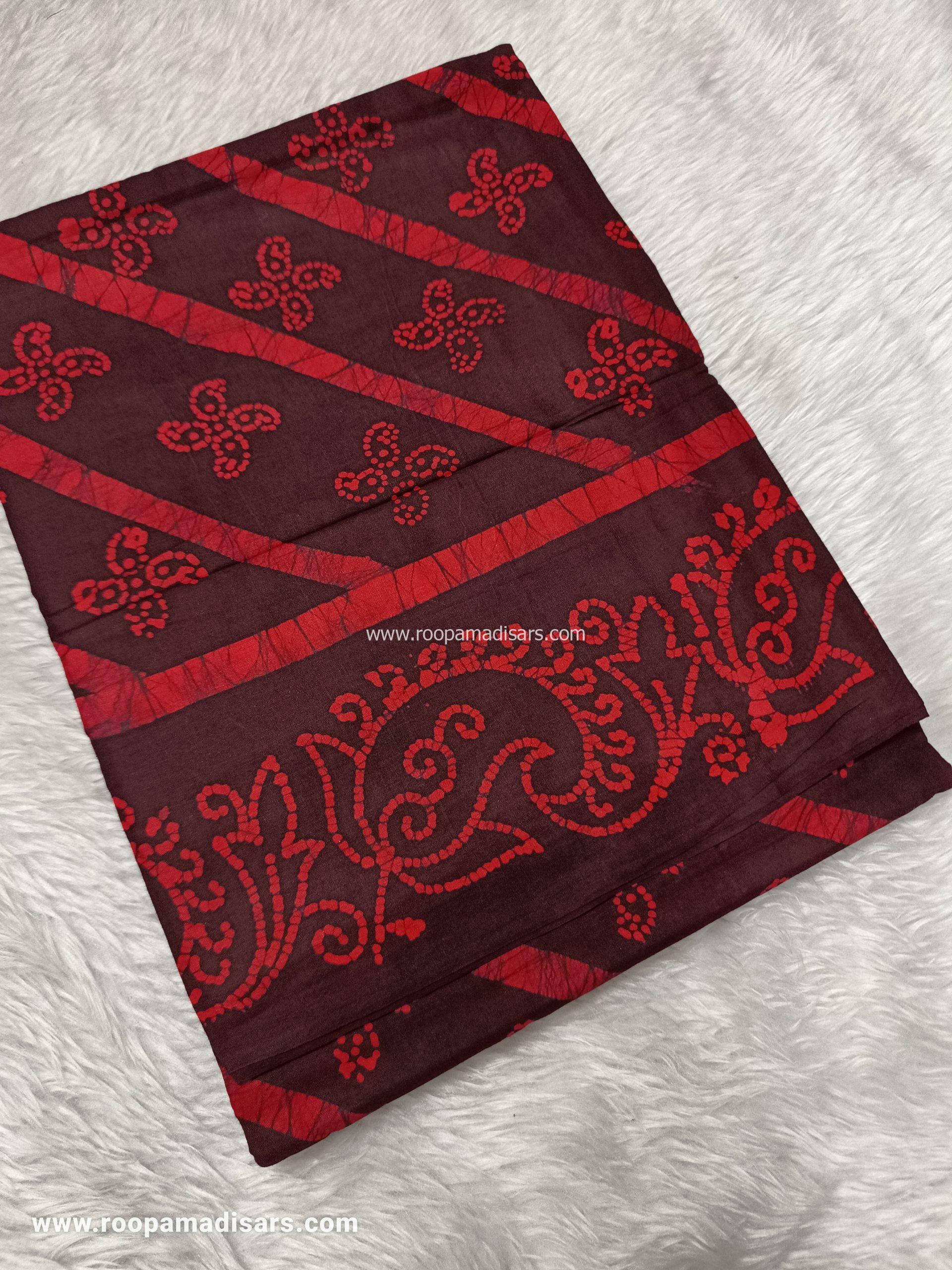 SOFT COTTON SAREES -10.5 YARDS MUL MUL MADISAR SAREE WITHOUT BLOUSE PIECE