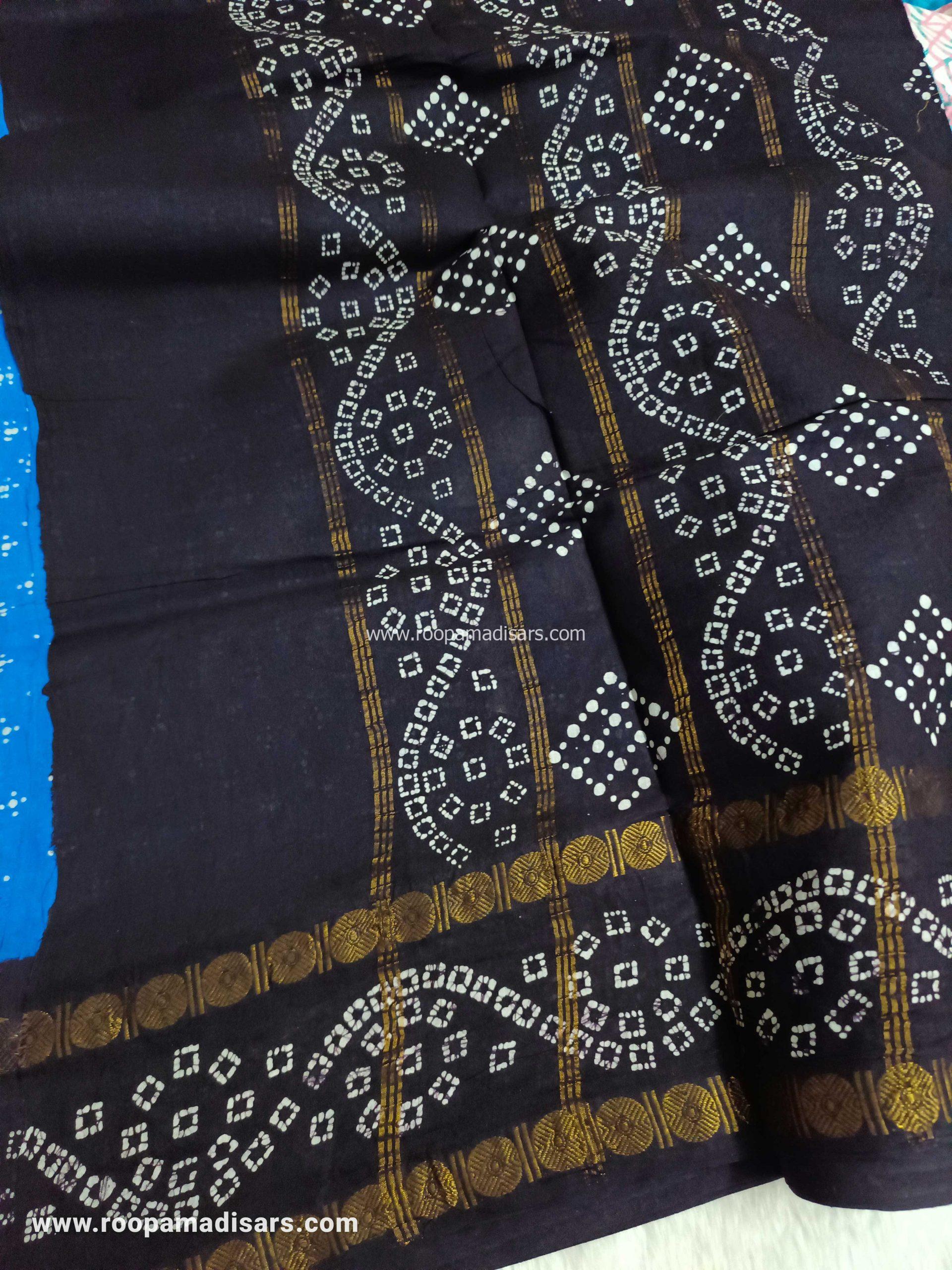 RANEE SUNGUDI SAREES -10YARDS MADISAR SAREE WITHOUT BLOUSE PIECE - Image 2