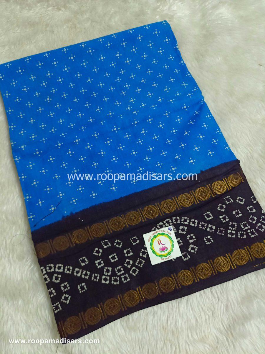 RANEE SUNGUDI SAREES -10YARDS MADISAR SAREE WITHOUT BLOUSE PIECE
