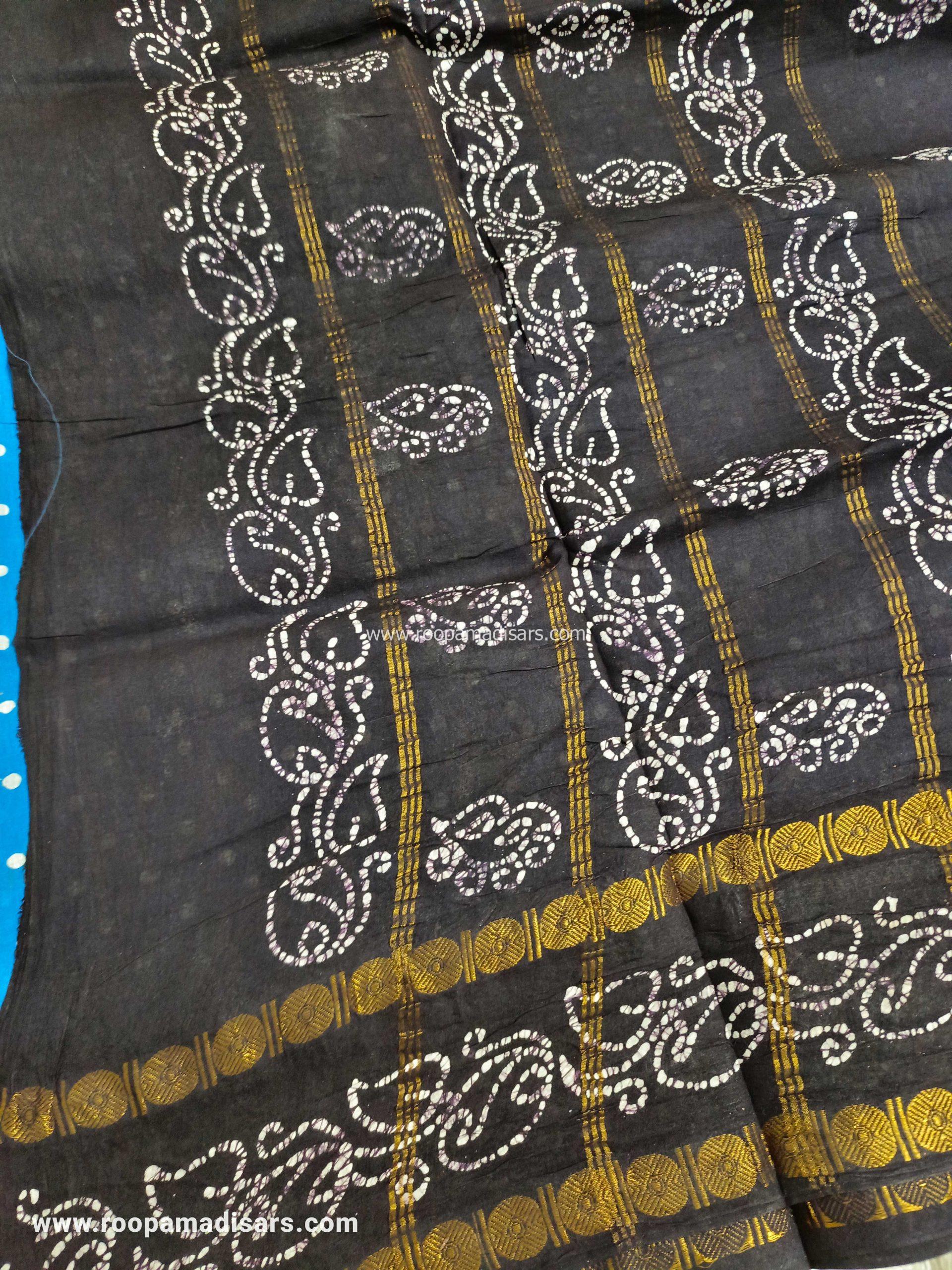 RANEE SUNGUDI SAREES -10YARDS MADISAR SAREE WITHOUT BLOUSE PIECE - Image 2