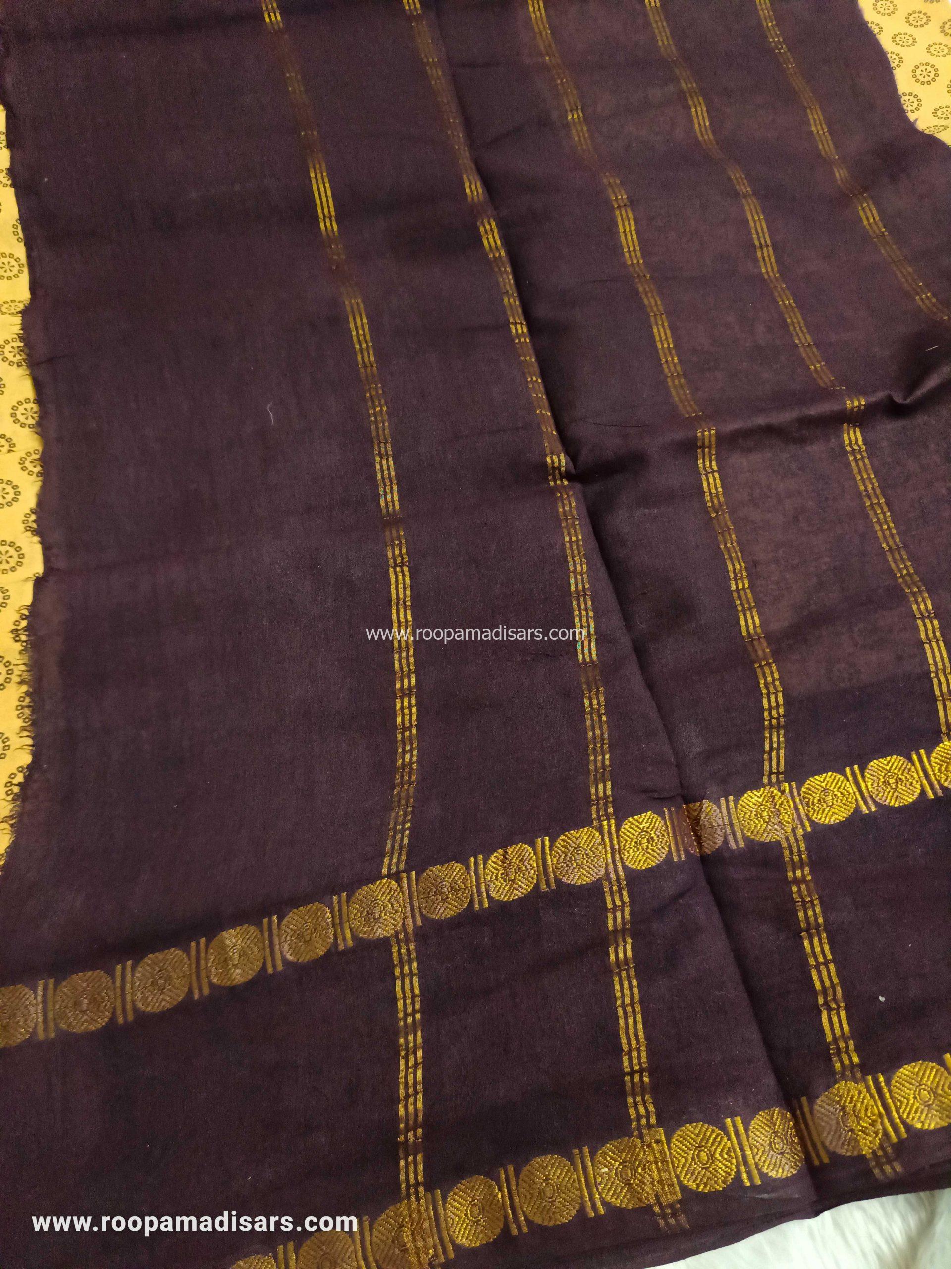 RANEE SUNGUDI SAREES -10YARDS MADISAR SAREE WITHOUT BLOUSE PIECE - Image 2