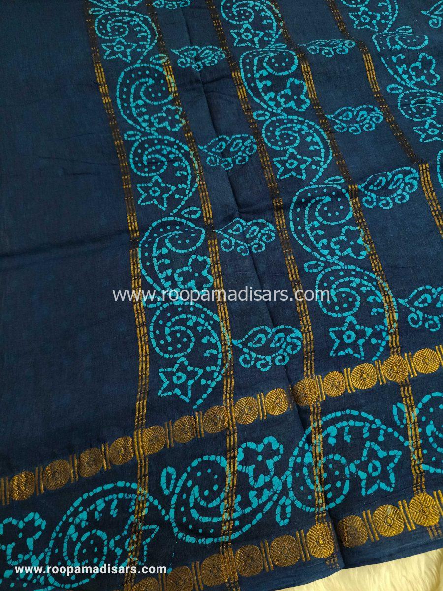 RANEE SUNGUDI SAREES -10YARDS MADISAR SAREE WITHOUT BLOUSE PIECE - Image 2