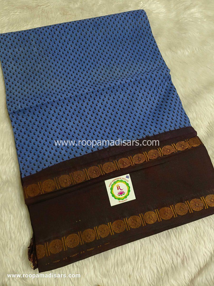 RANEE SUNGUDI SAREES -10YARDS MADISAR SAREE WITHOUT BLOUSE PIECE