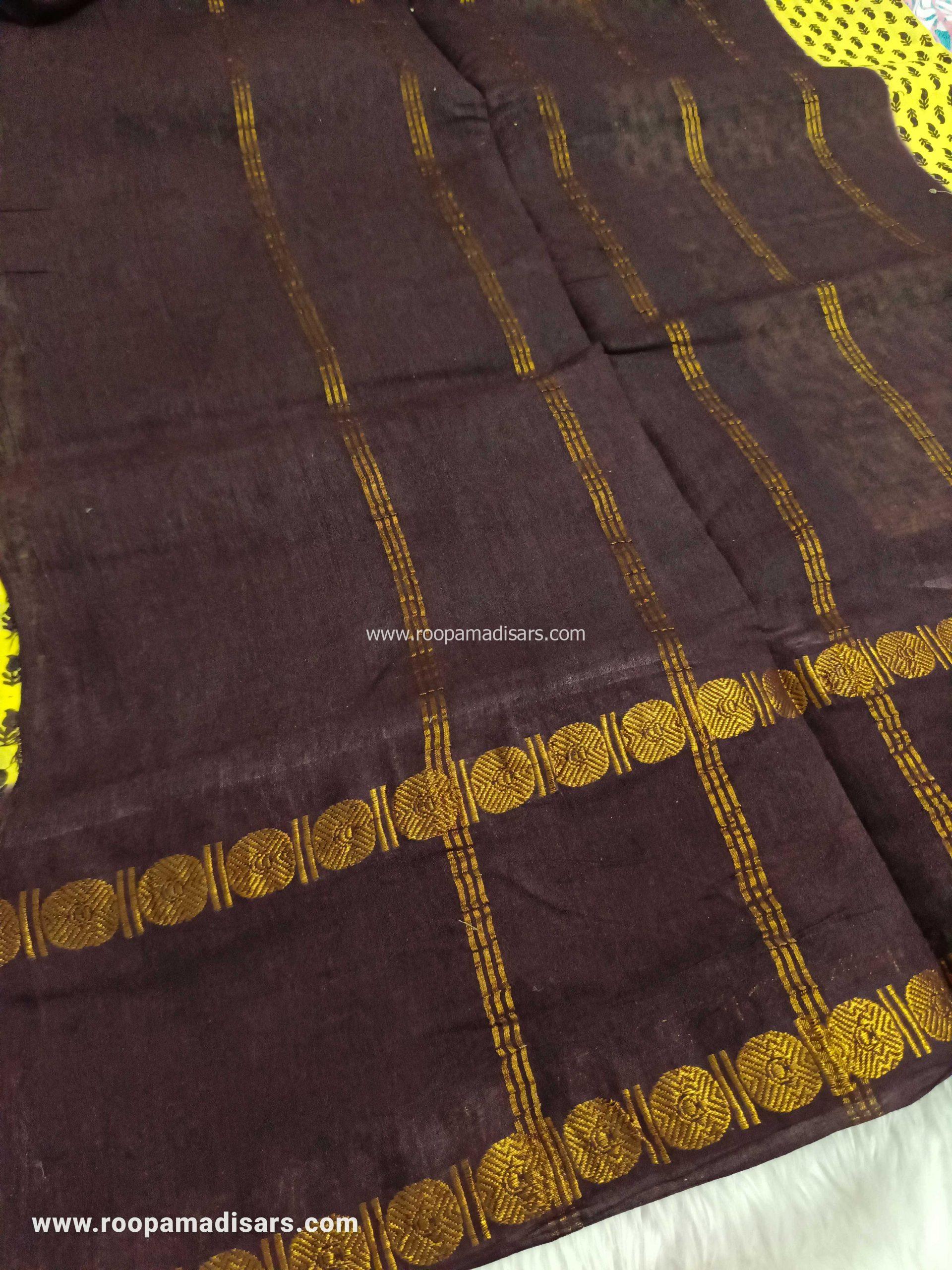 RANEE SUNGUDI SAREES -10YARDS MADISAR SAREE WITHOUT BLOUSE PIECE - Image 2