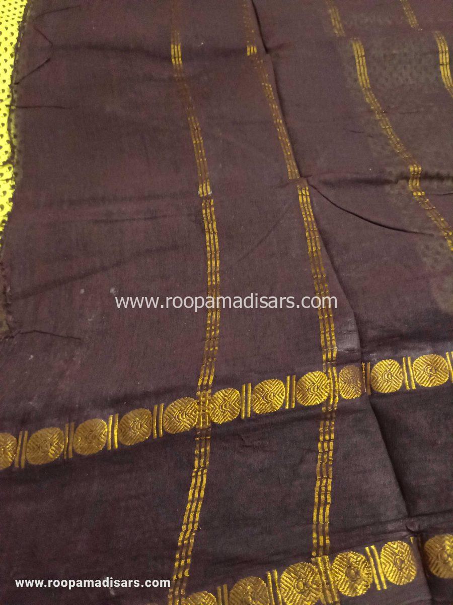 RANEE SUNGUDI SAREES -10YARDS MADISAR SAREE WITHOUT BLOUSE PIECE - Image 2