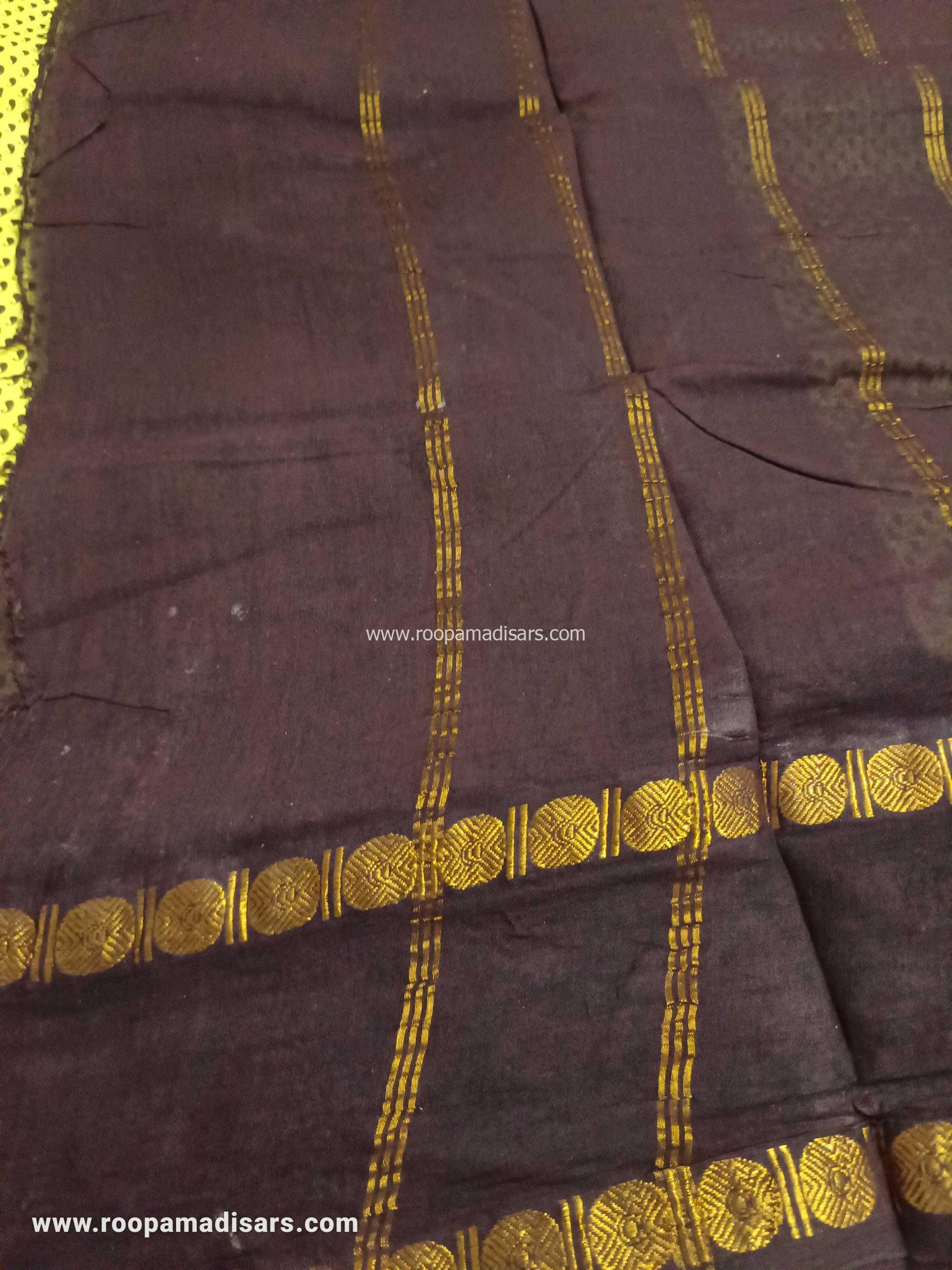 RANEE SUNGUDI SAREES -10YARDS MADISAR SAREE WITHOUT BLOUSE PIECE - Image 2