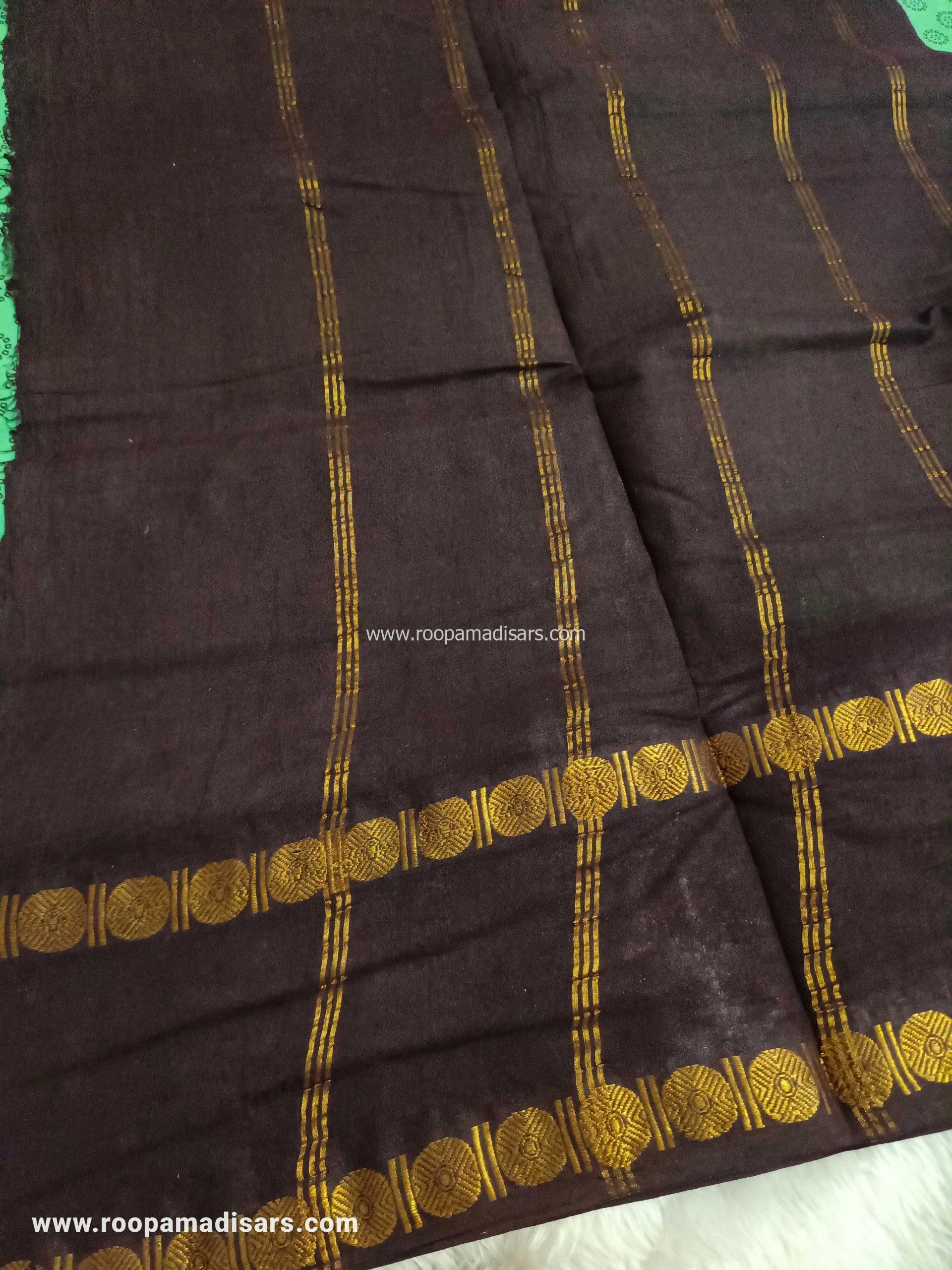 RANEE SUNGUDI SAREES -10YARDS MADISAR SAREE WITHOUT BLOUSE PIECE - Image 2
