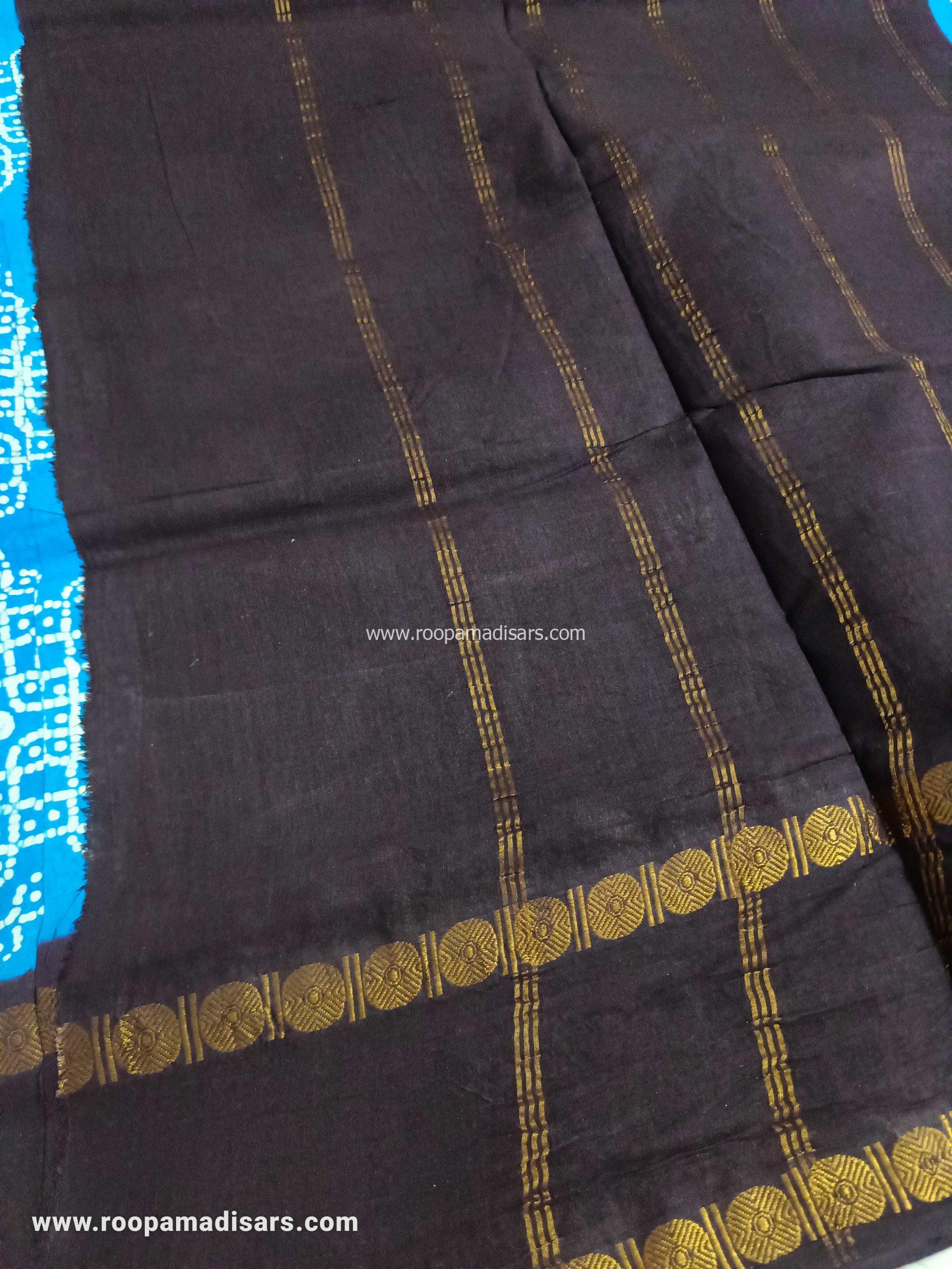 RANEE SUNGUDI SAREES -10YARDS MADISAR SAREE WITHOUT BLOUSE PIECE - Image 2