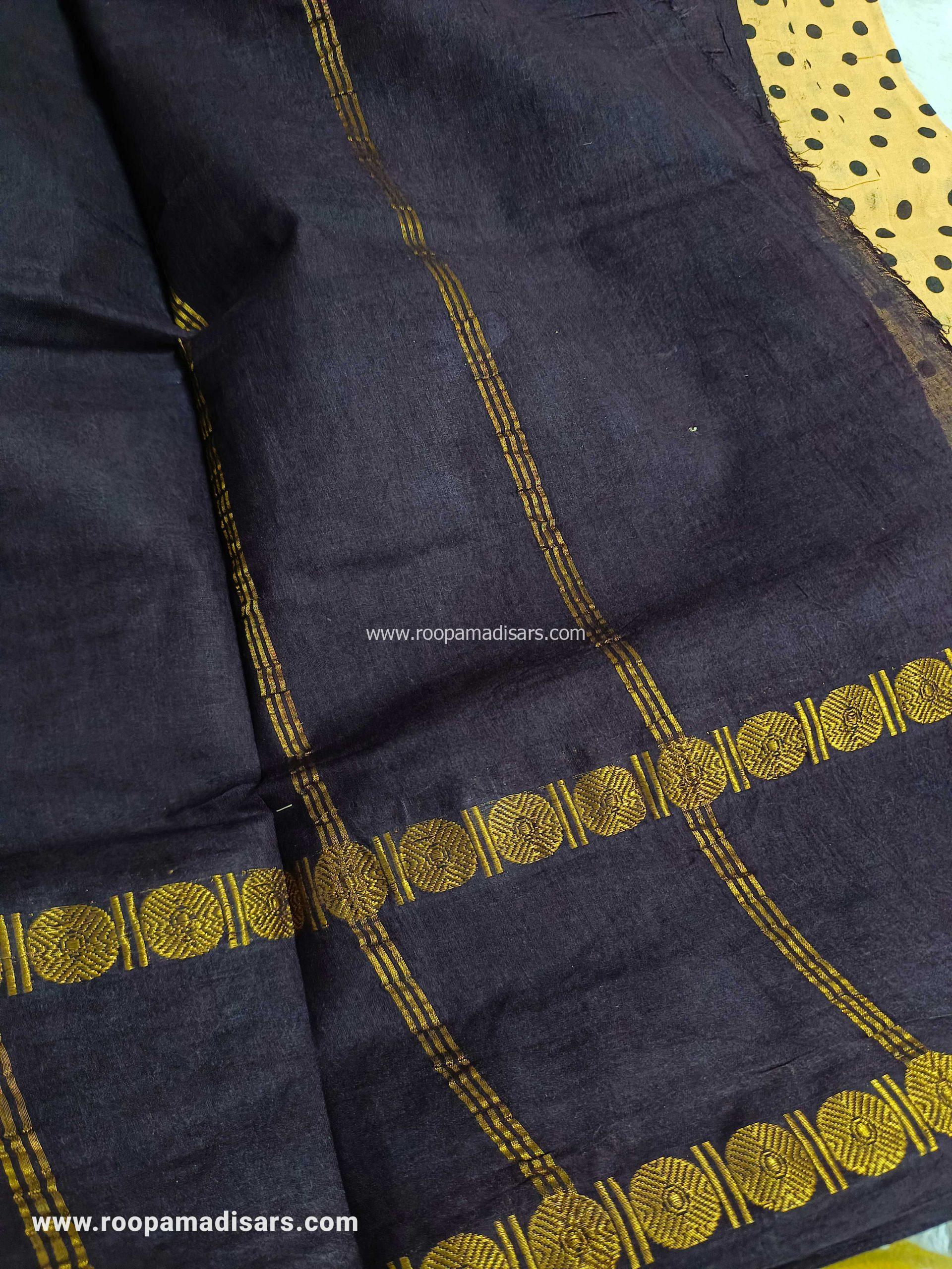 RANEE SUNGUDI SAREES -10YARDS MADISAR SAREE WITHOUT BLOUSE PIECE - Image 2