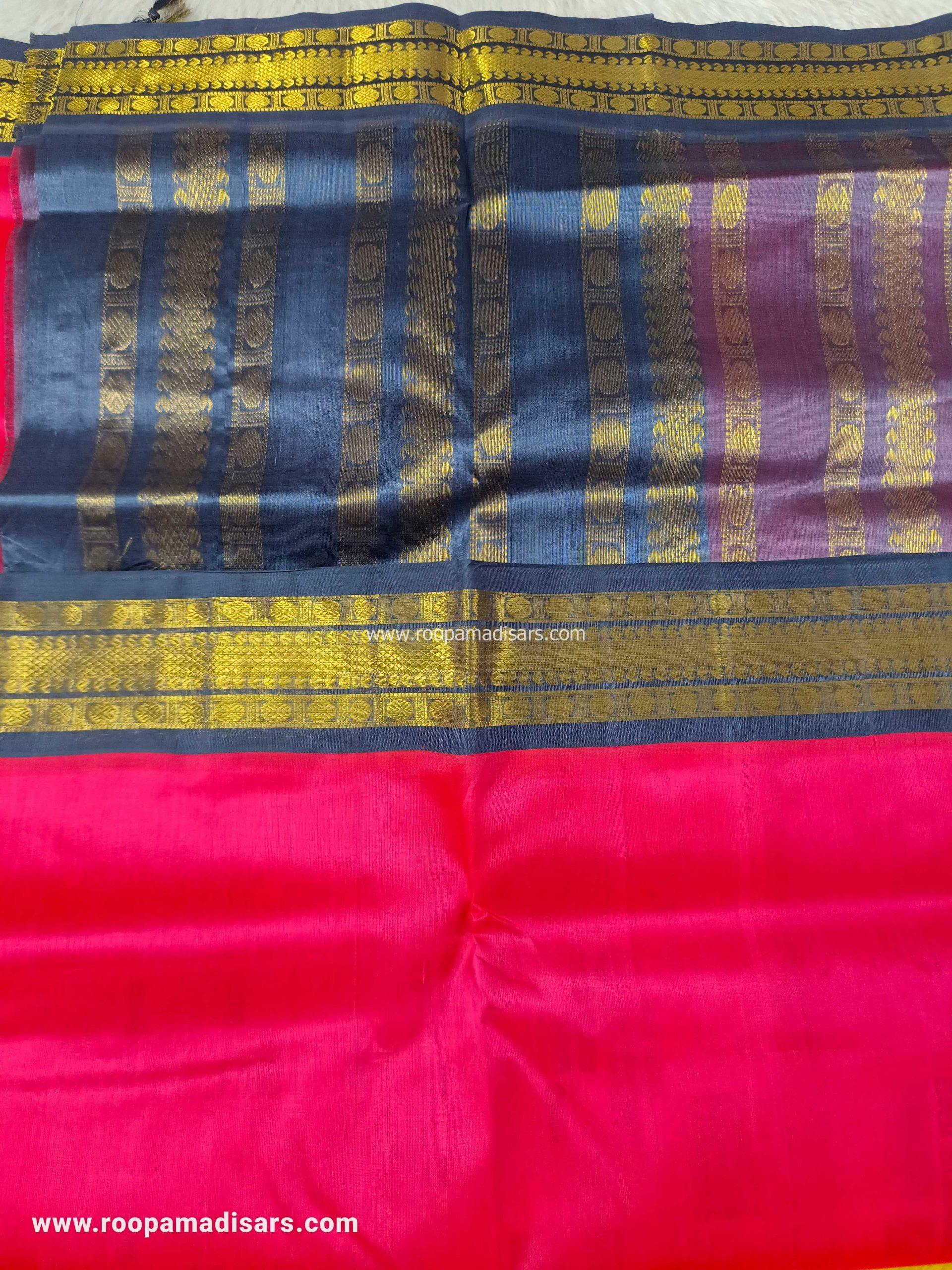 Korvai Pure Silk Cotton -6YARDS PURE SILK COTTON KORVAI BORDER WITH BLOUSE - Image 2