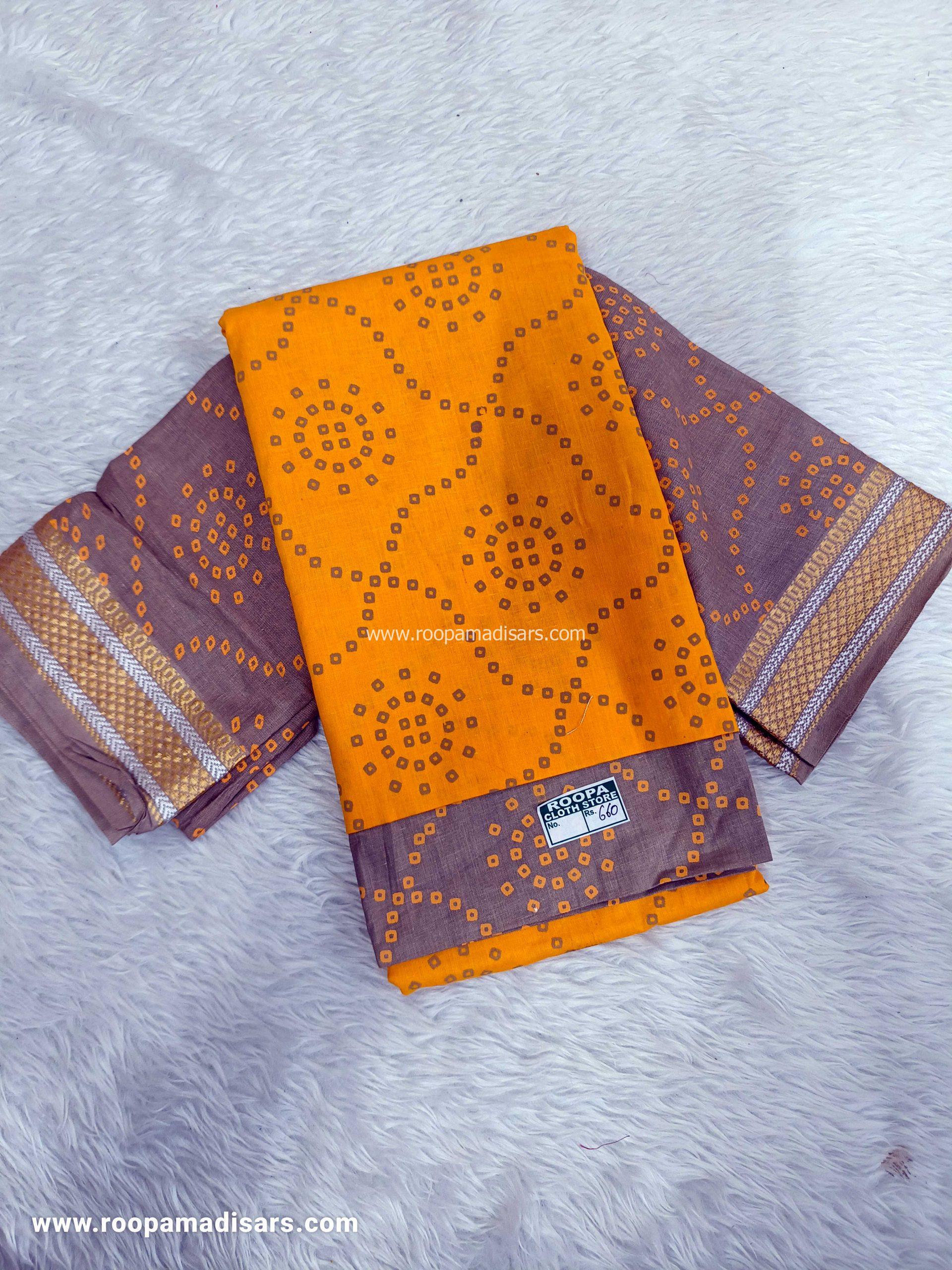 Cotton Dress Material - Unstitched 3 Piece Suit (Top,Bottom,Dupatta )