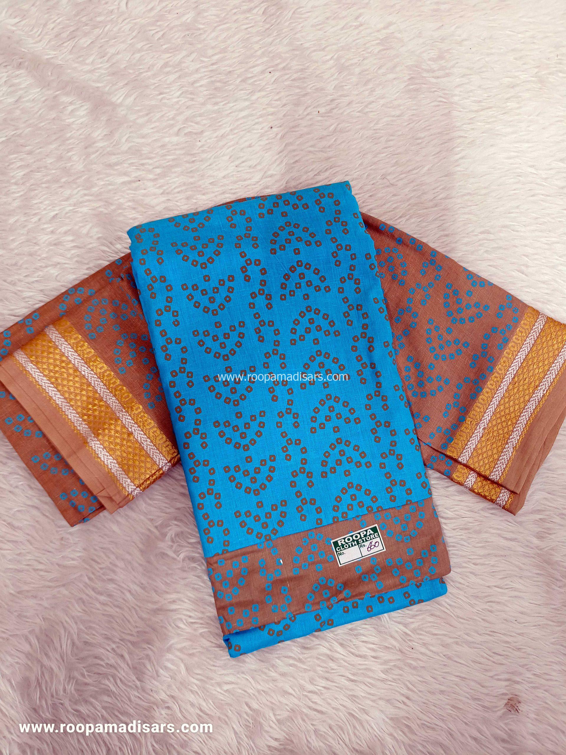 Cotton Dress Material - Unstitched 3 Piece Suit (Top,Bottom,Dupatta )