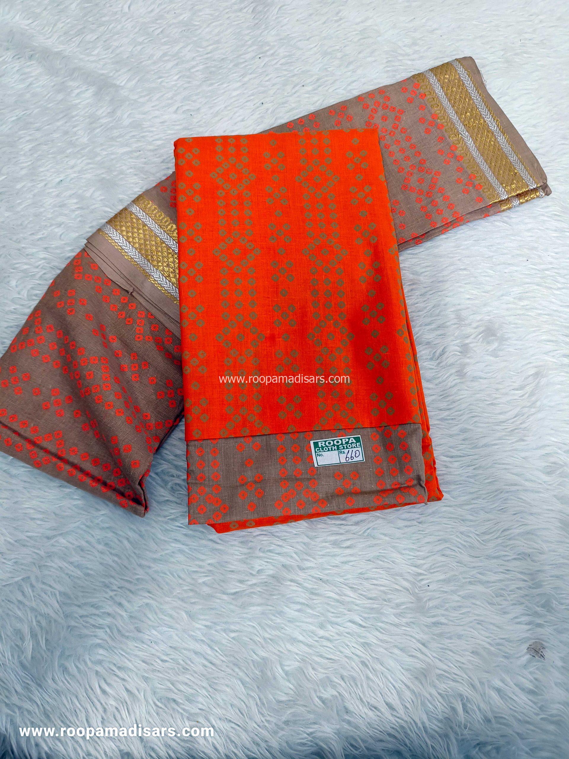 Cotton Dress Material - Unstitched 3 Piece Suit (Top,Bottom,Dupatta )
