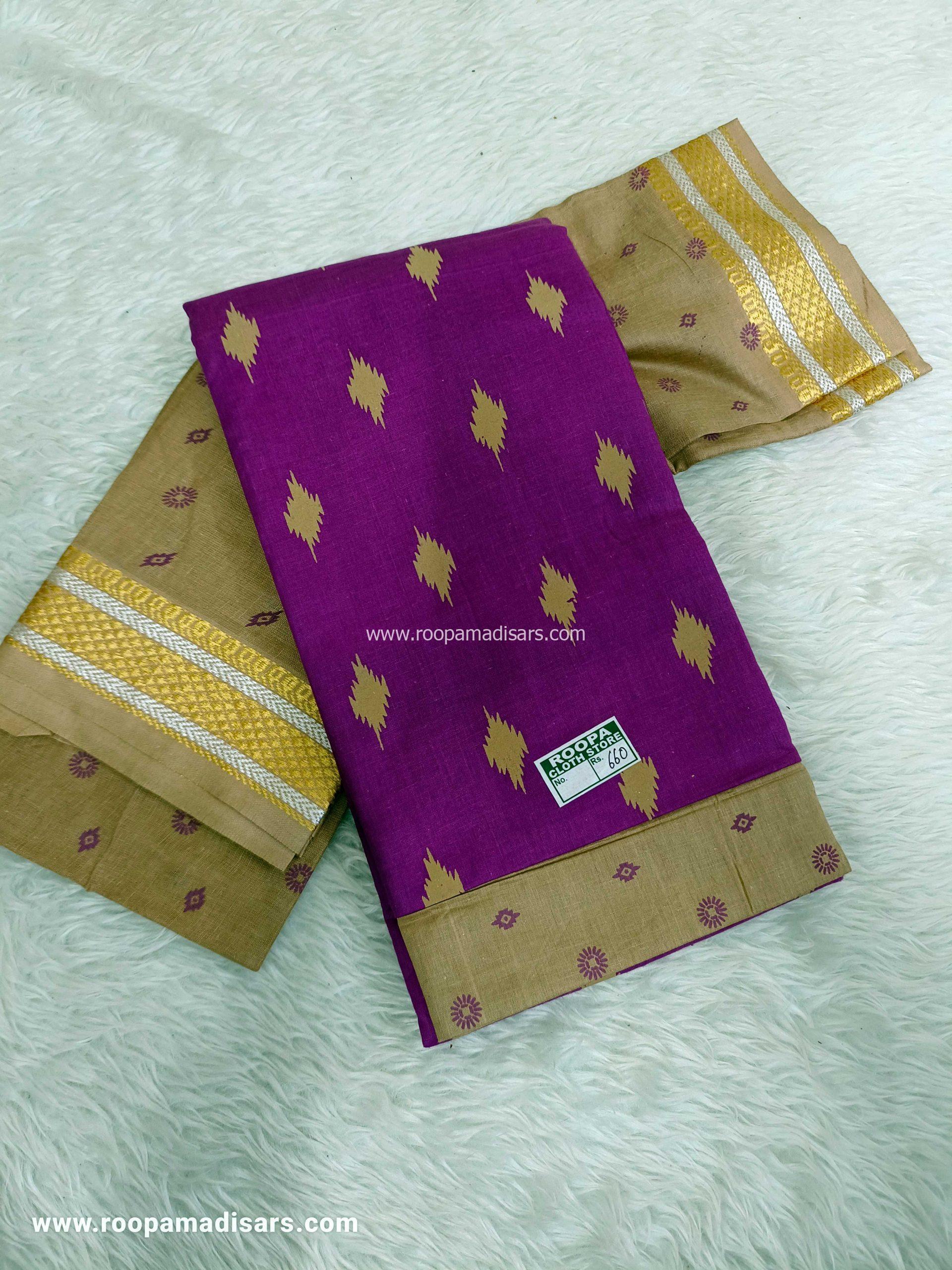 Cotton Dress Material - Unstitched 3 Piece Suit (Top,Bottom,Dupatta )